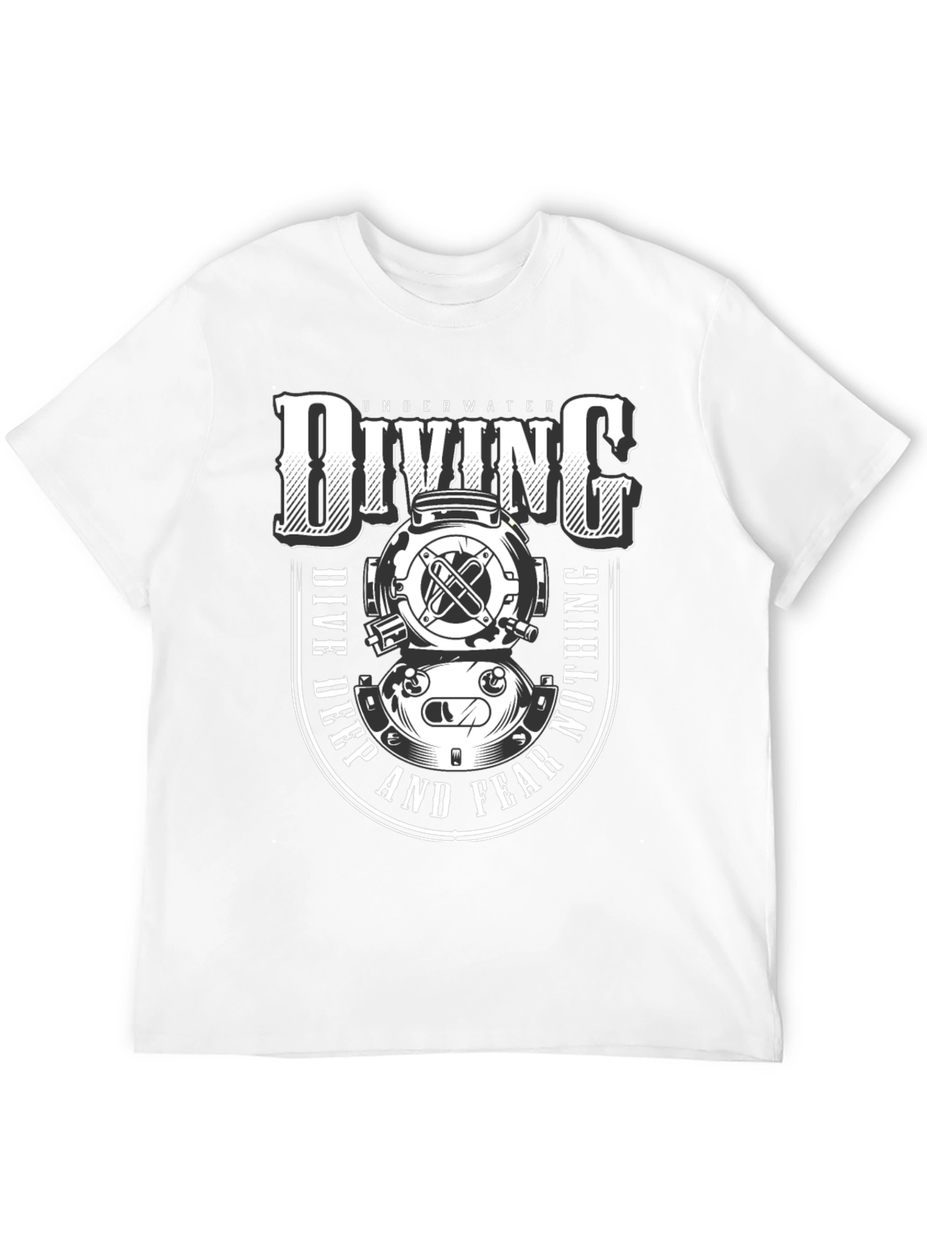 Underwater Diving T-Shirt - Dive Deep and Fear Nothing