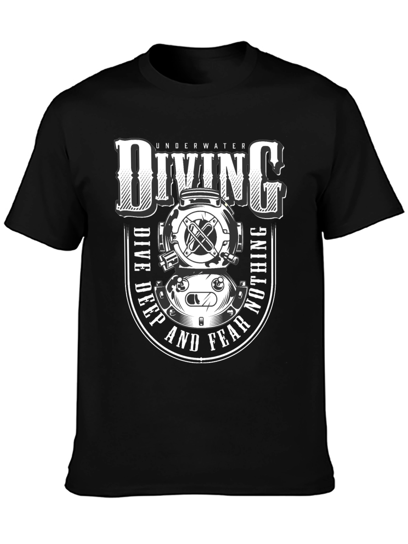 Underwater Diving T-Shirt - Dive Deep and Fear Nothing
