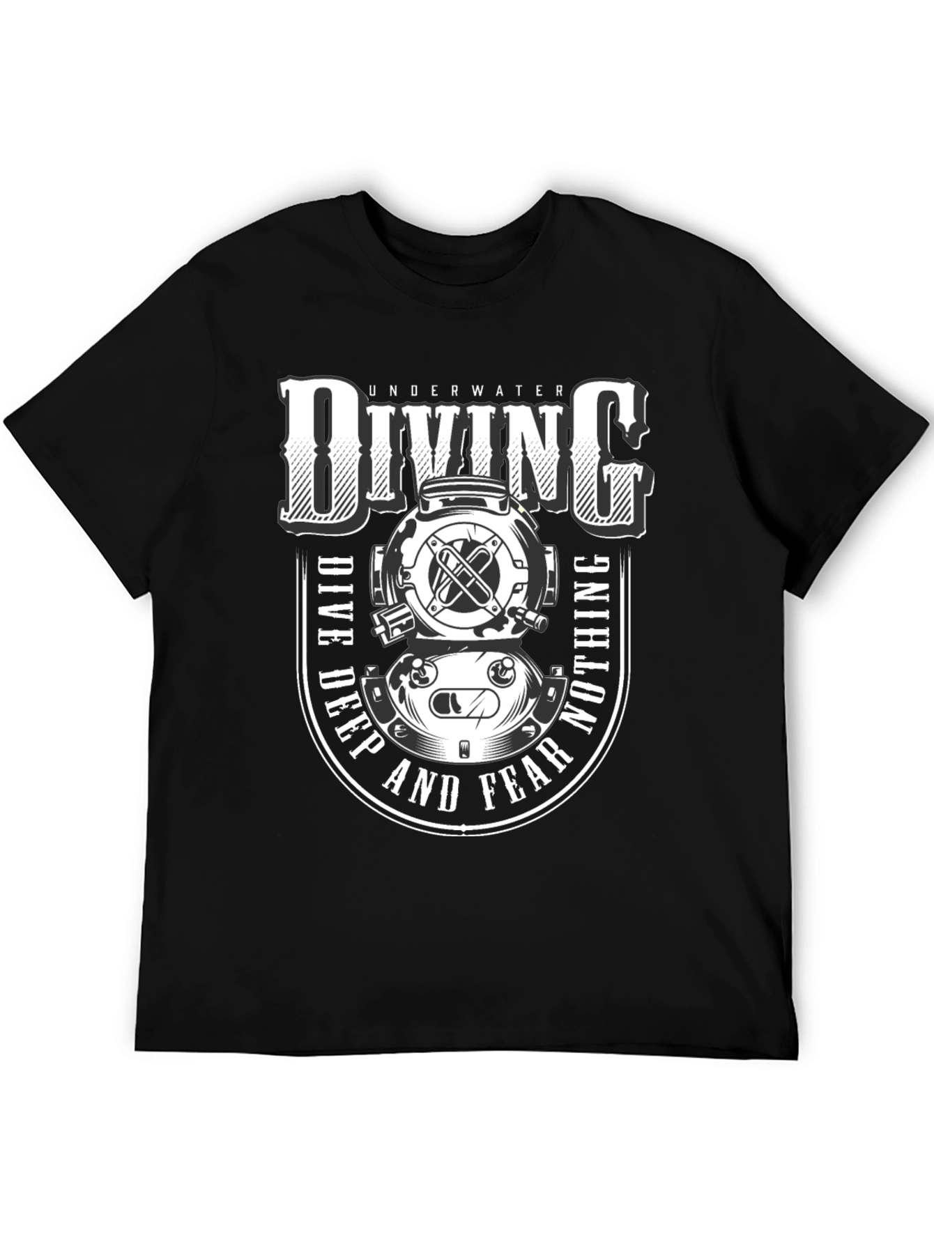 Underwater Diving T-Shirt - Dive Deep and Fear Nothing