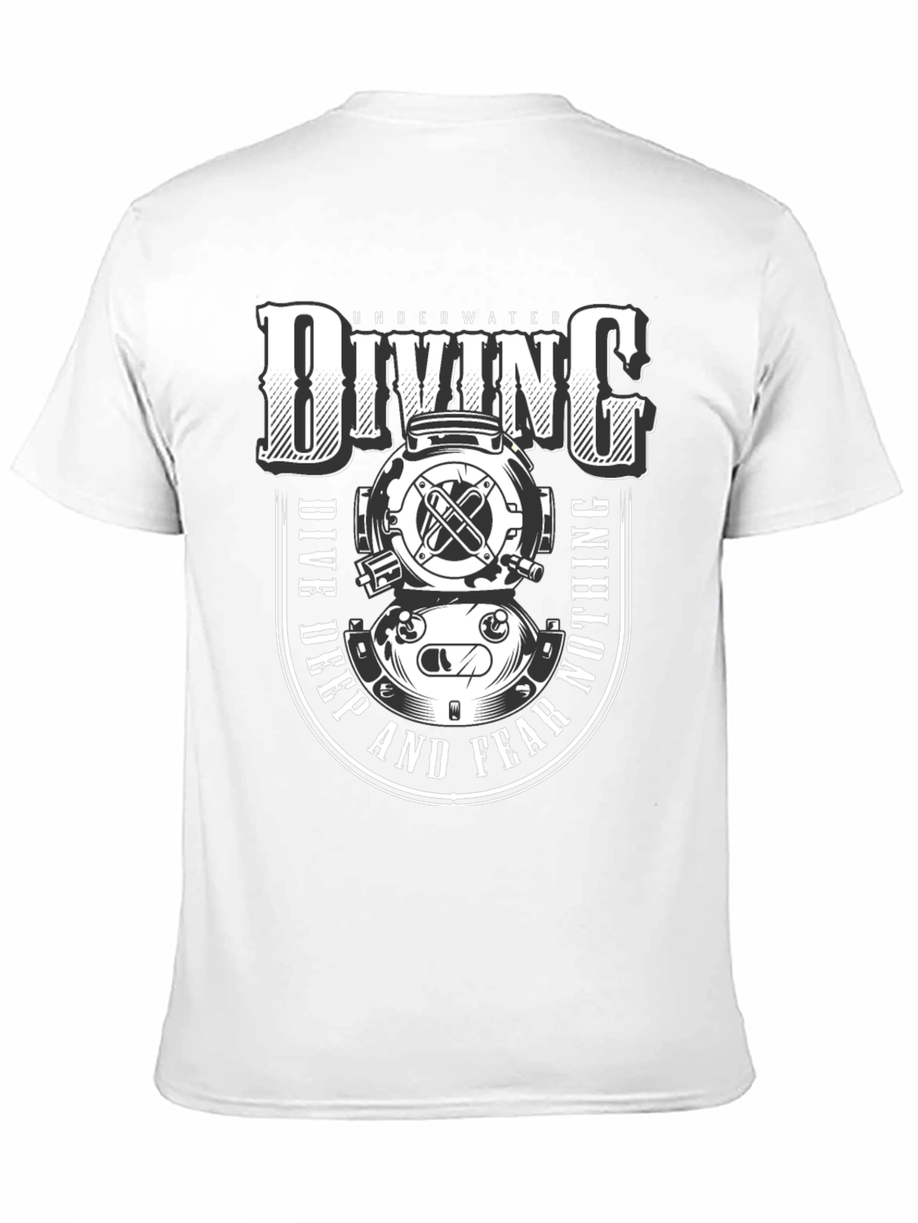 Underwater Diving T-Shirt - Dive Deep and Fear Nothing