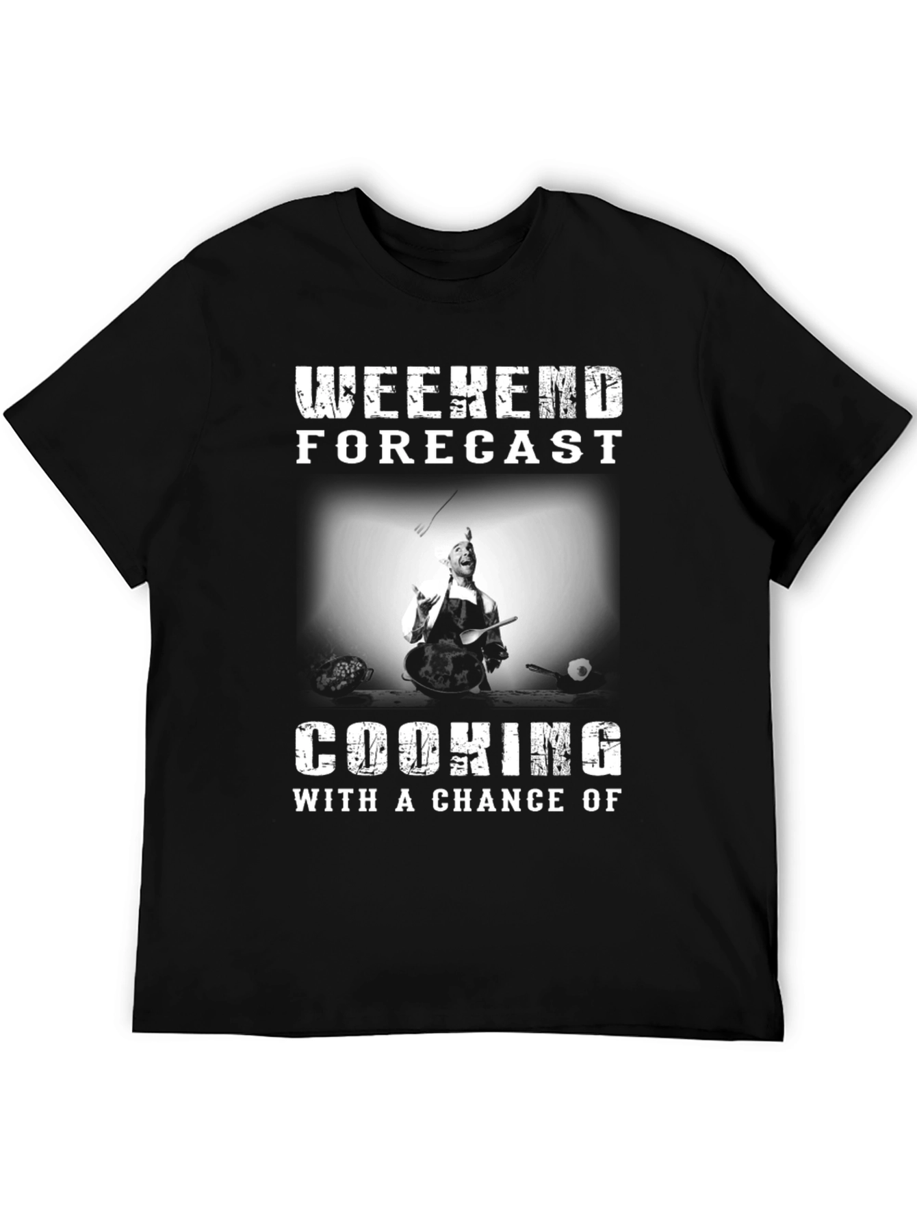 Weekend Cooking Forecast Graphic T-Shirt