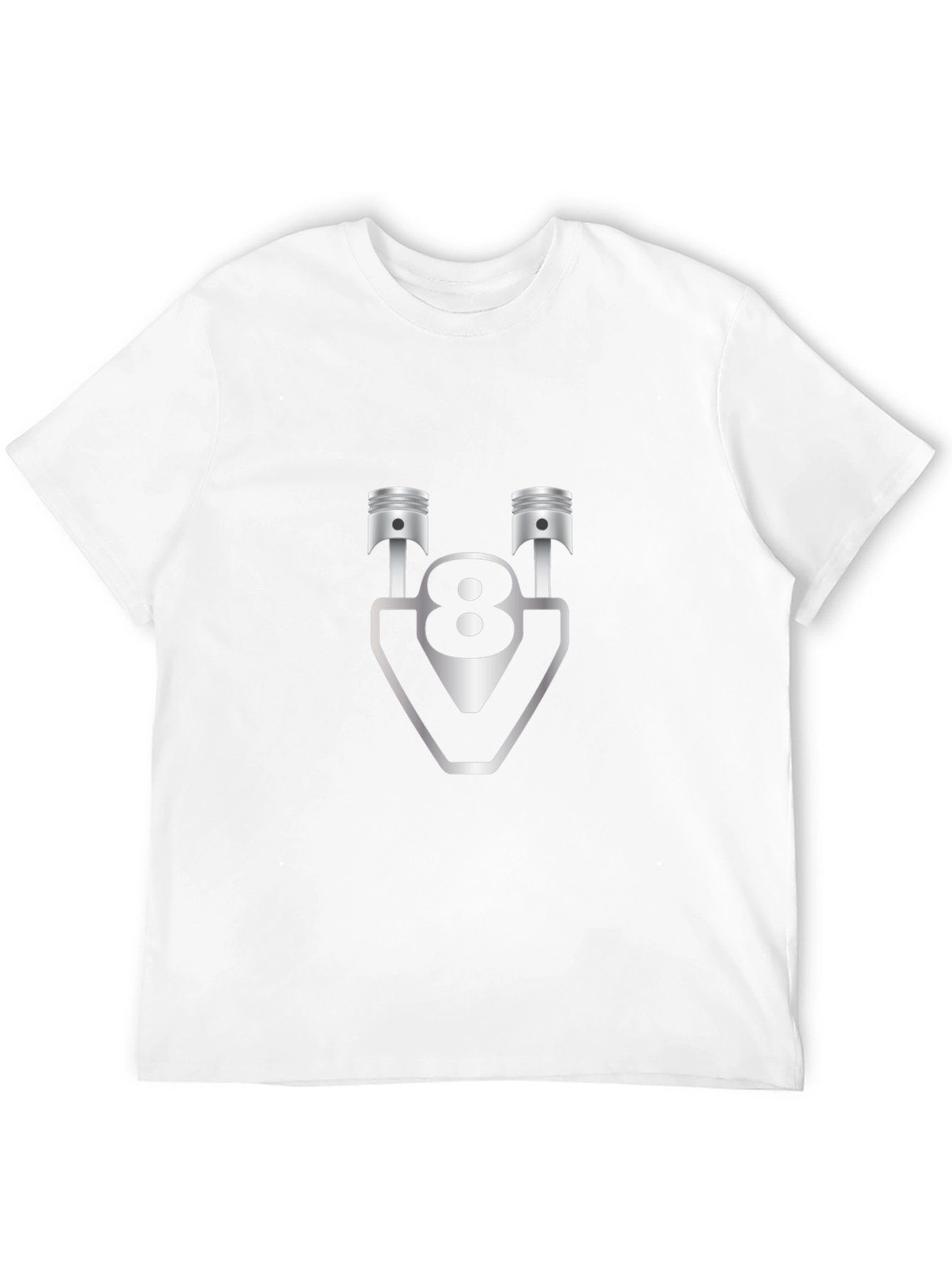 V8 Engine Pistons Graphic Tee - Black