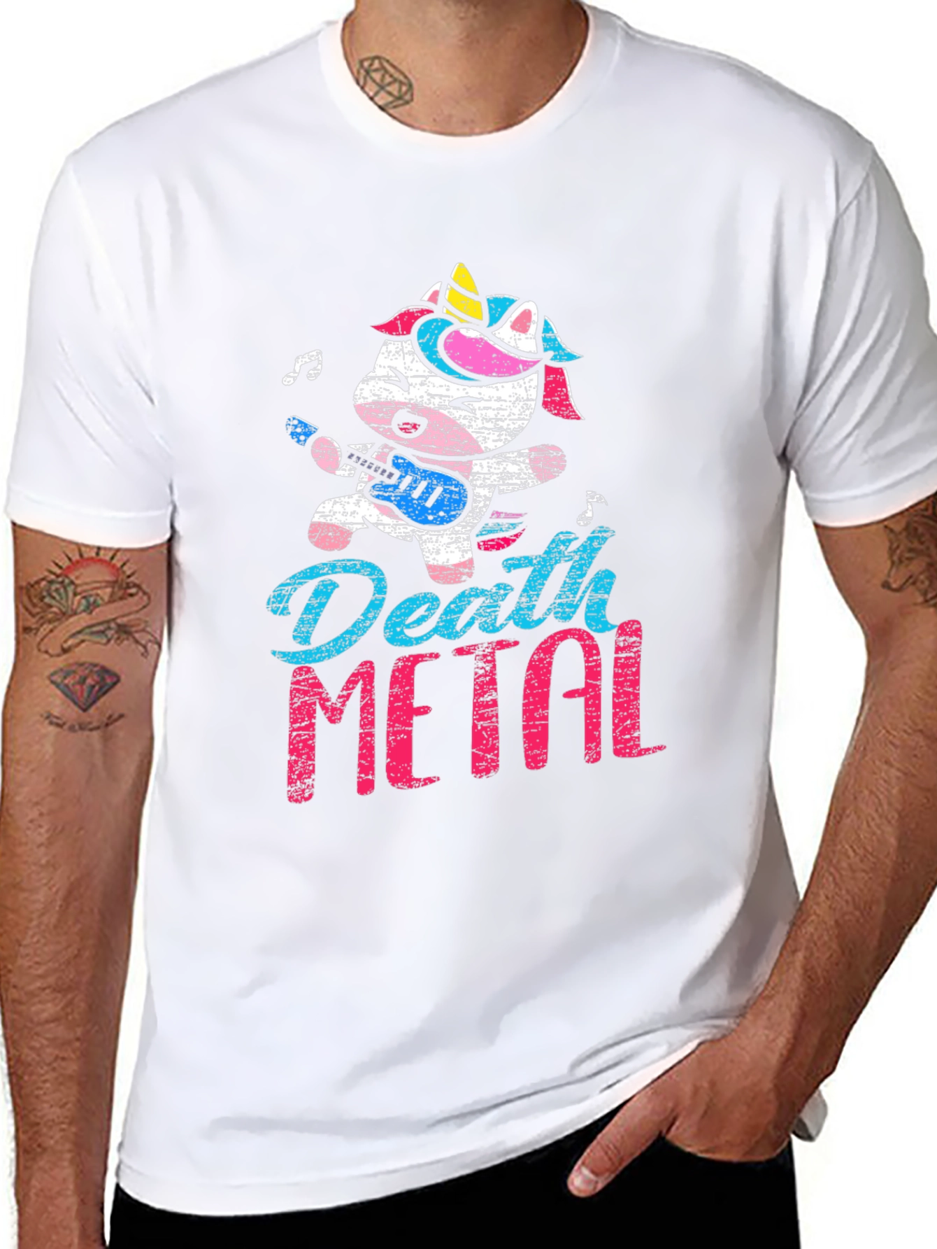 Death Metal Unicorn Black T-Shirt