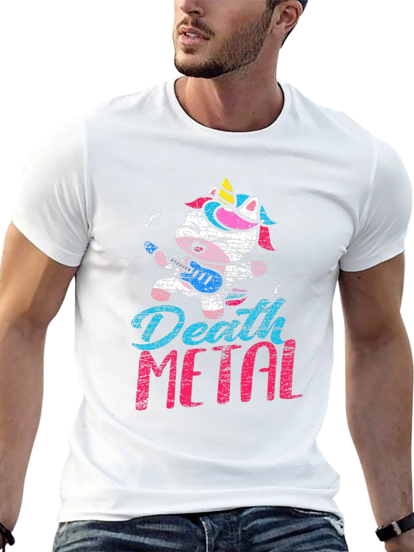 Death Metal Unicorn Black T-Shirt
