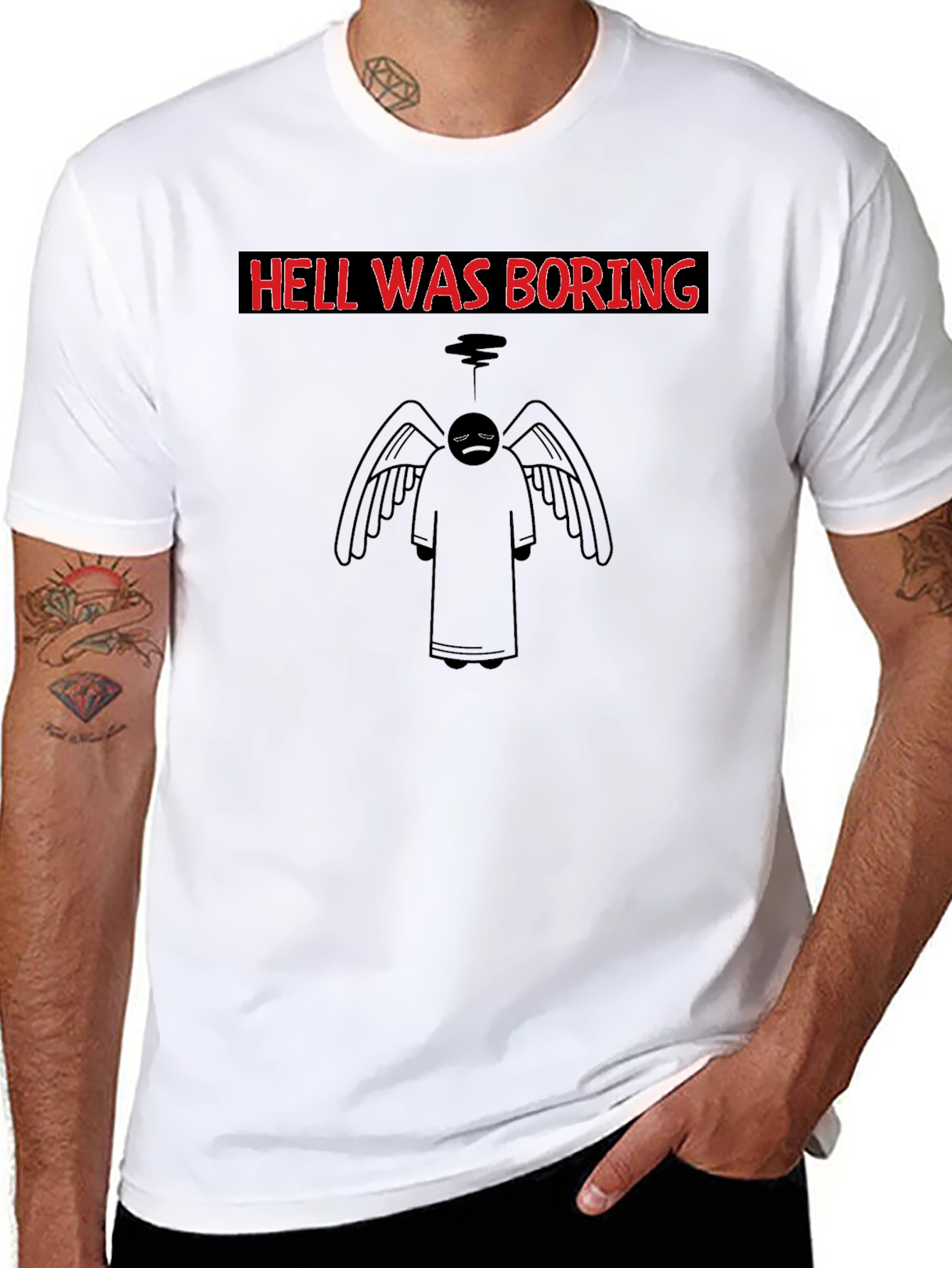 Hell Was Boring Graphic T-Shirt