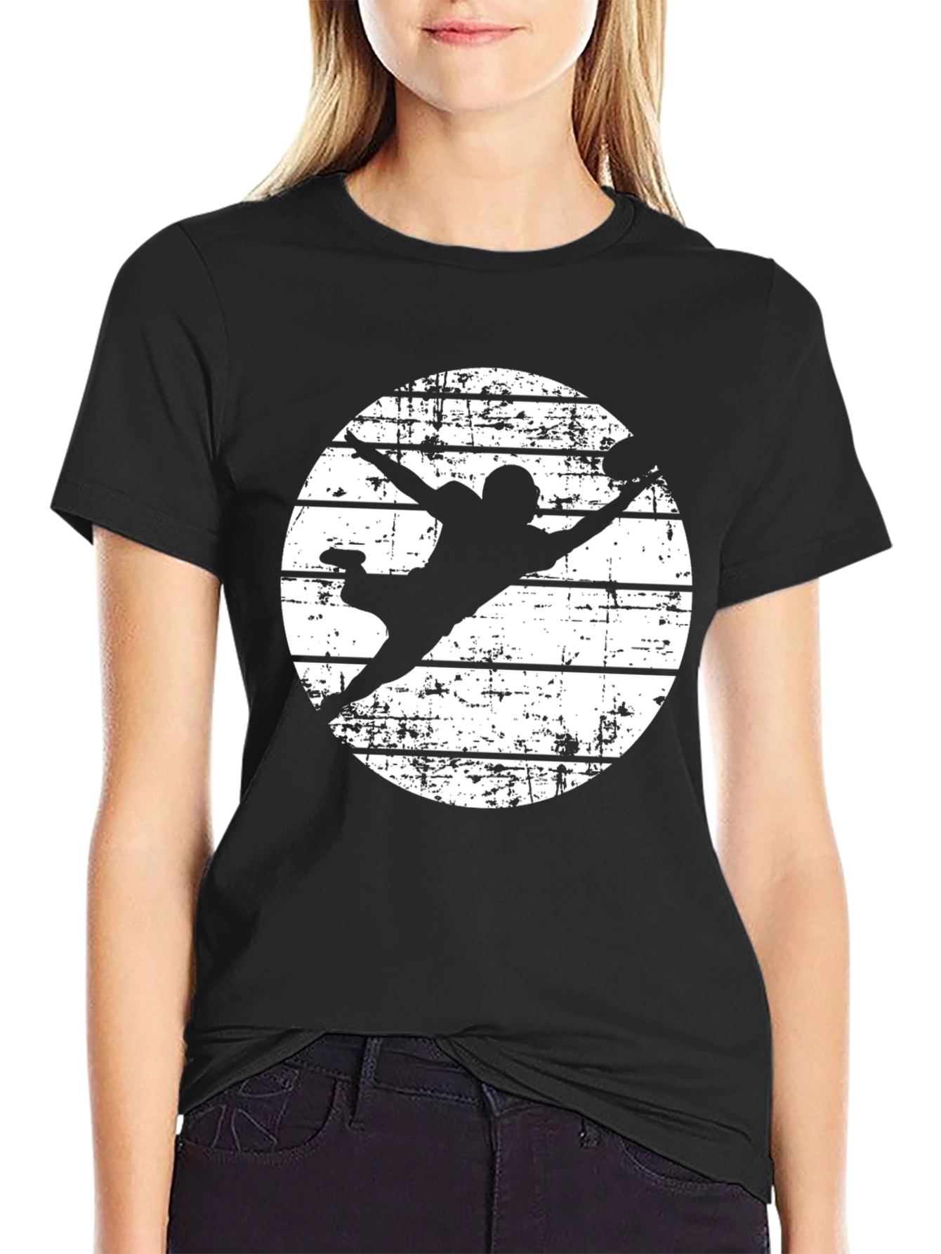 Football Silhouette Graphic Tee