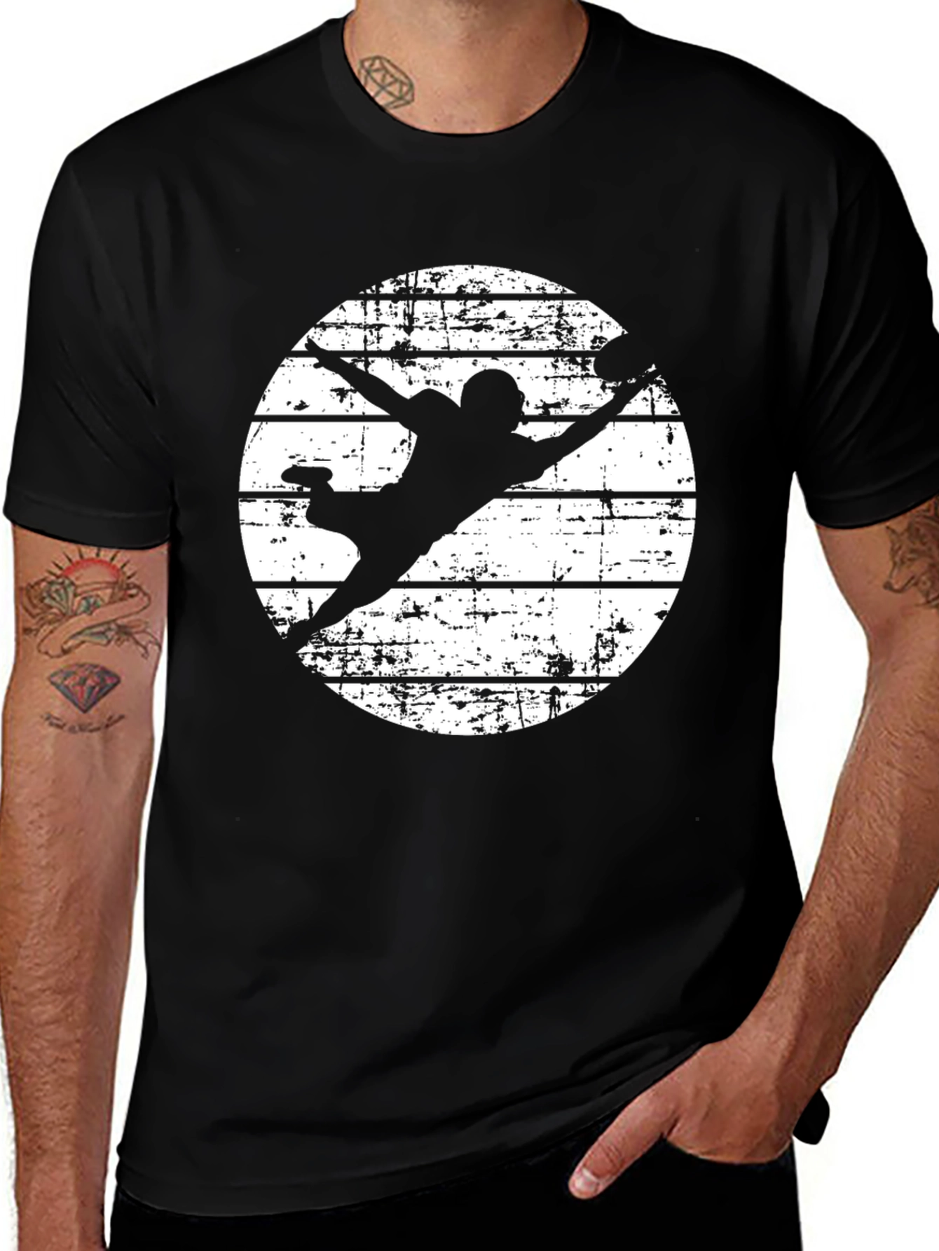 Football Silhouette Graphic Tee