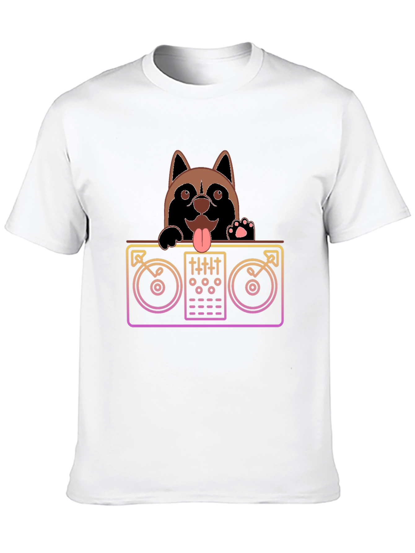 DJ Dog Black T-Shirt - Mix Master Pup