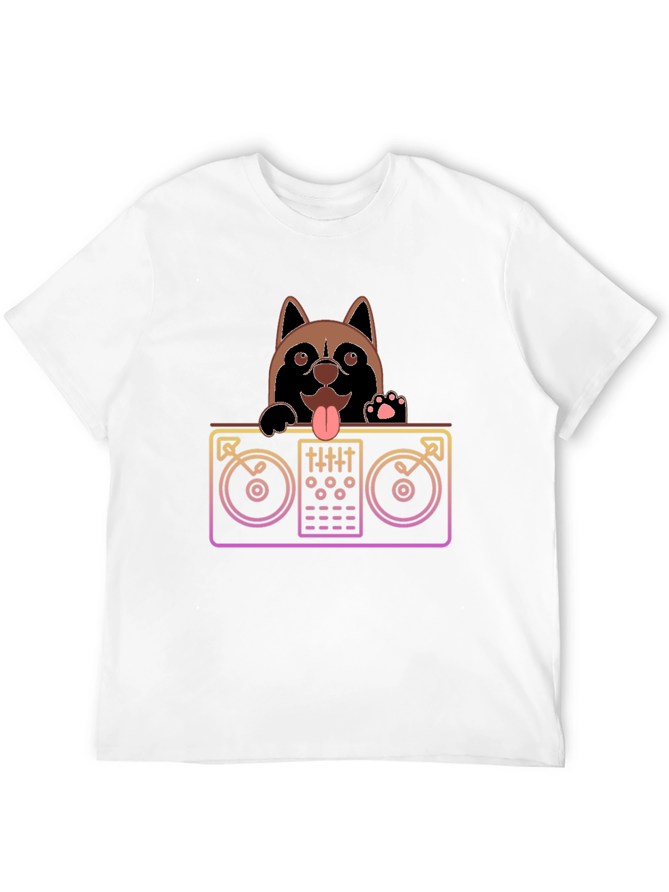 DJ Dog Black T-Shirt - Mix Master Pup
