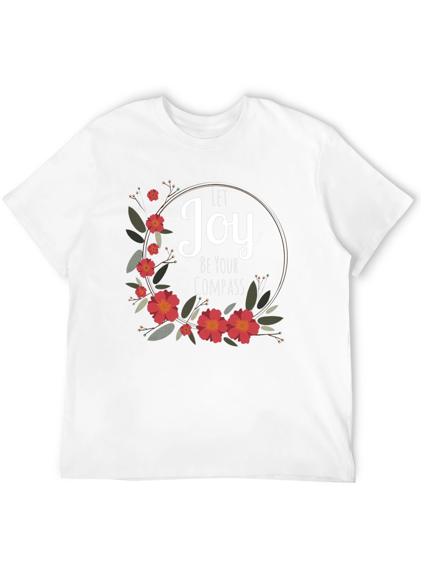 Joy Compass Floral Graphic Tee