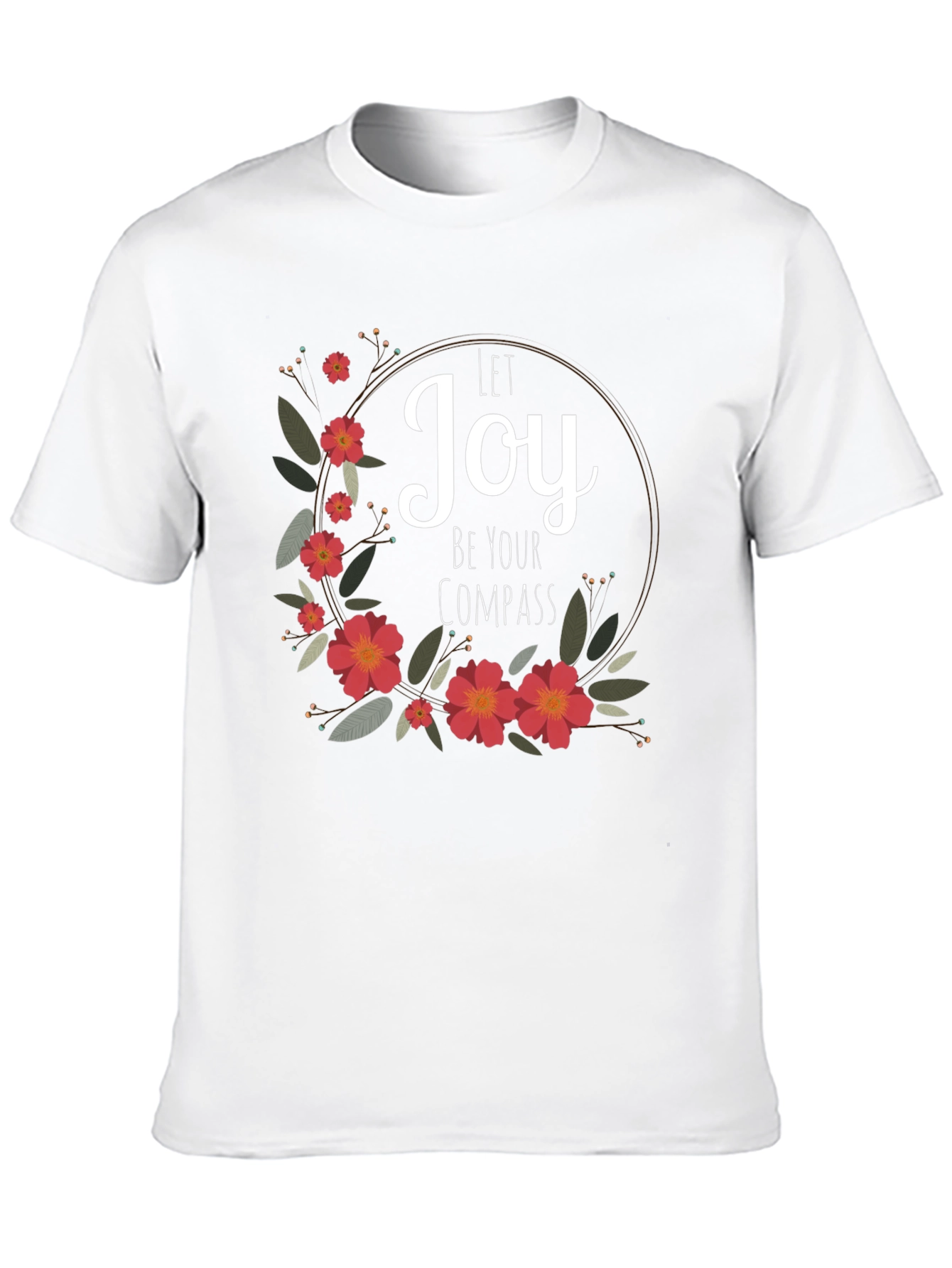Joy Compass Floral Graphic Tee