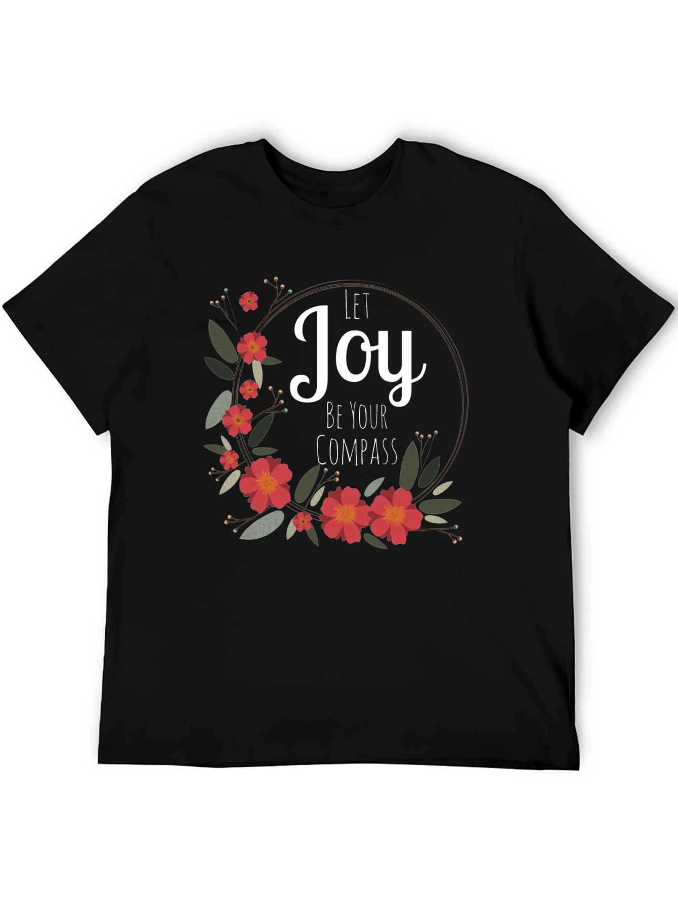 Joy Compass Floral Graphic Tee
