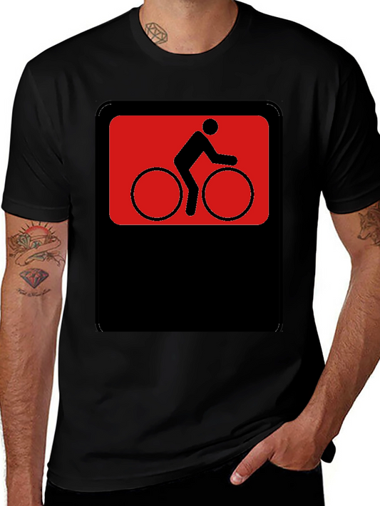 Cyclist Graphic Black T-Shirt - Ride in Style