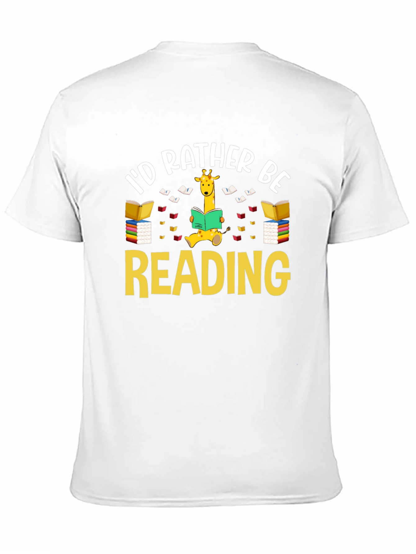 Id Rather Be Reading Giraffe T-Shirt