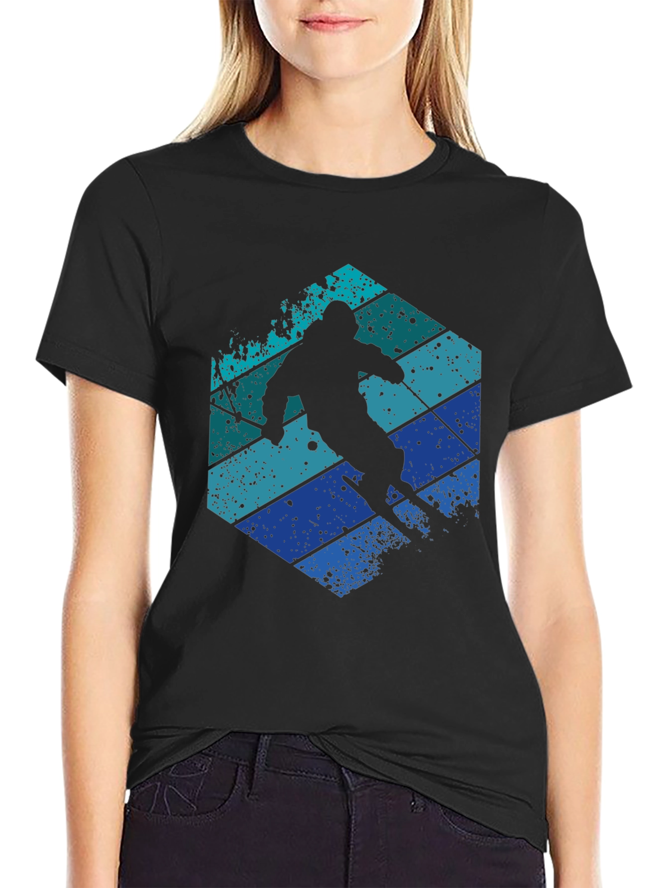 Retro Ski Silhouette Graphic Tee
