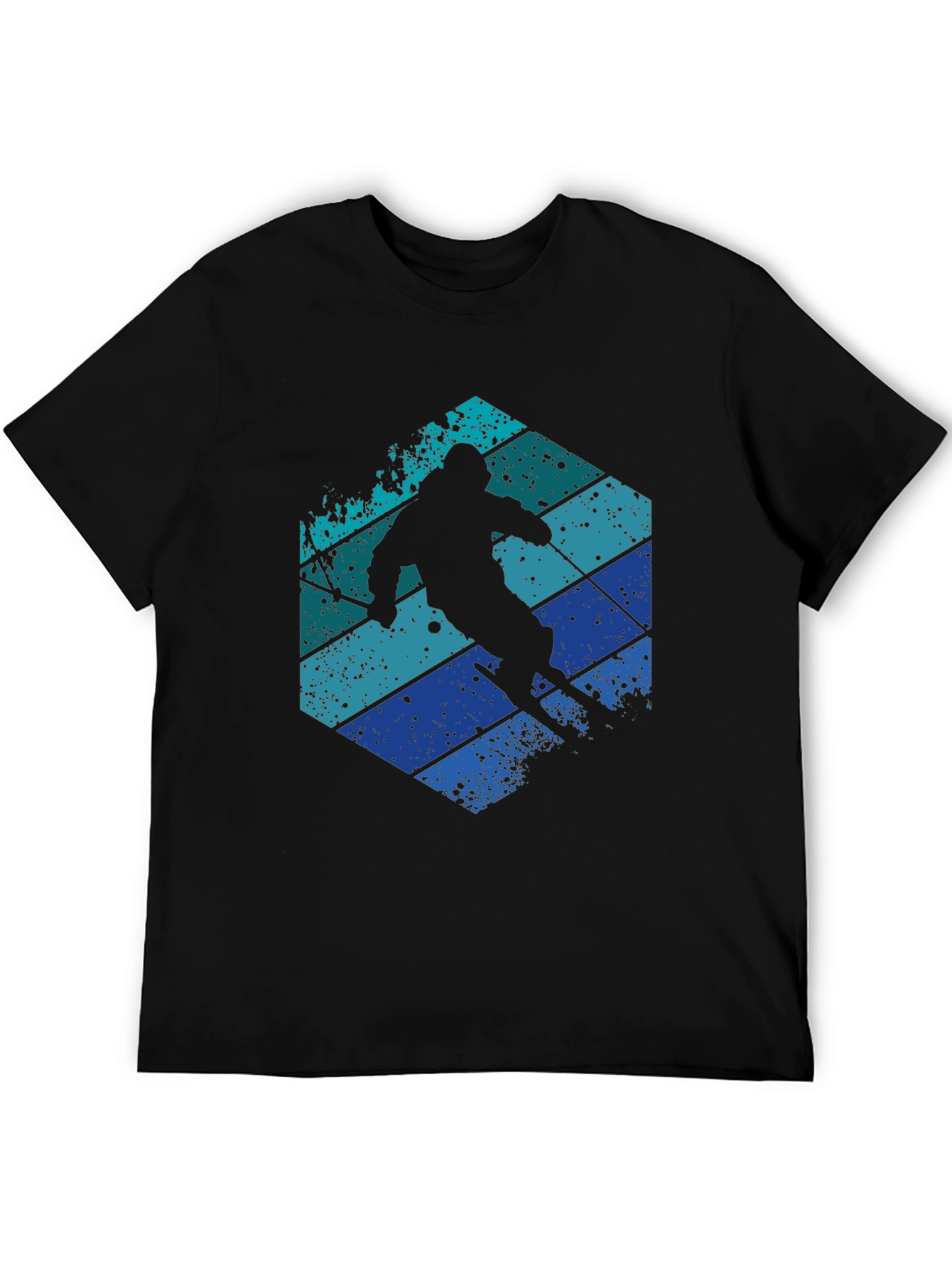 Retro Ski Silhouette Graphic Tee