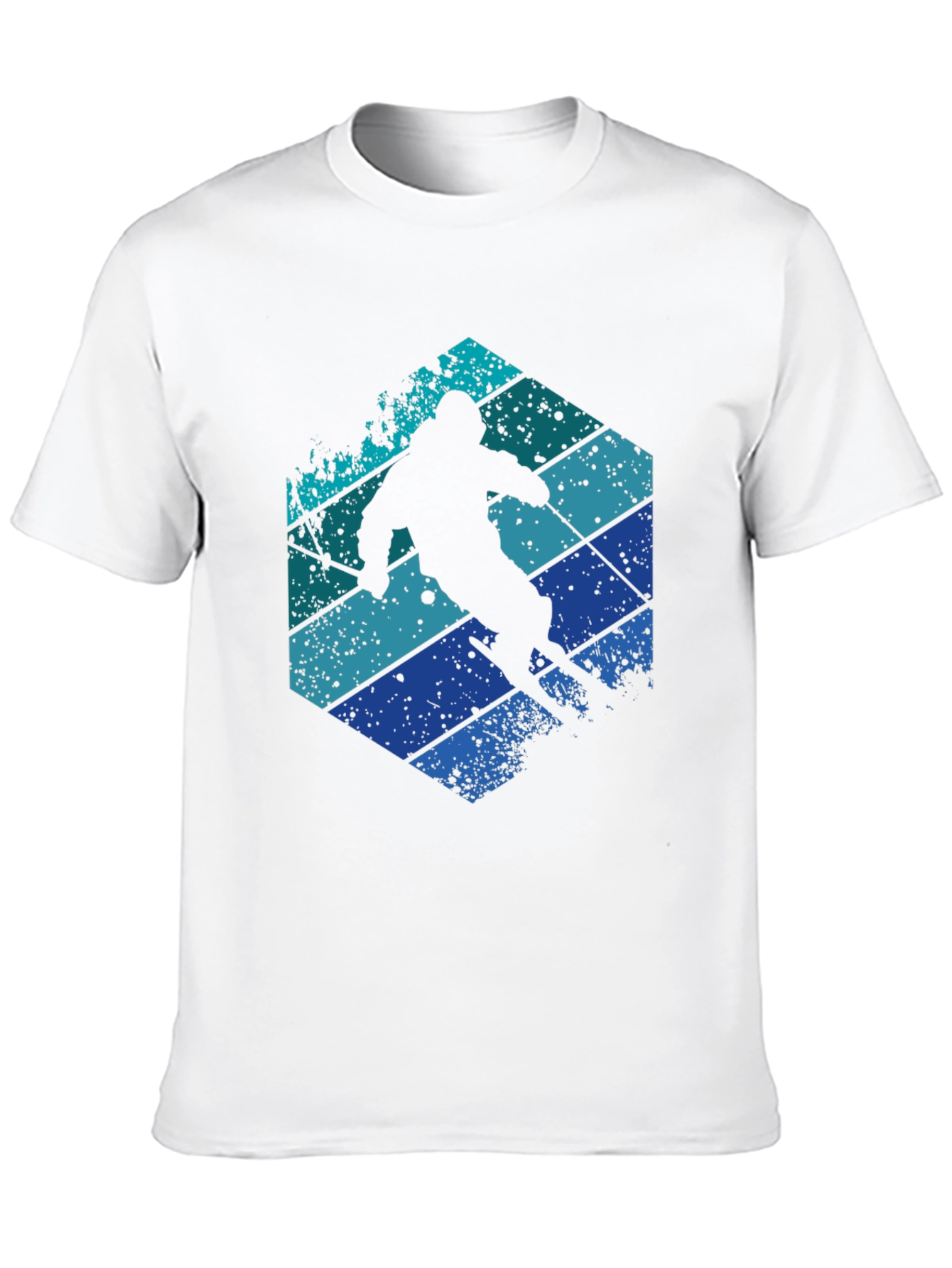 Retro Ski Silhouette Graphic Tee