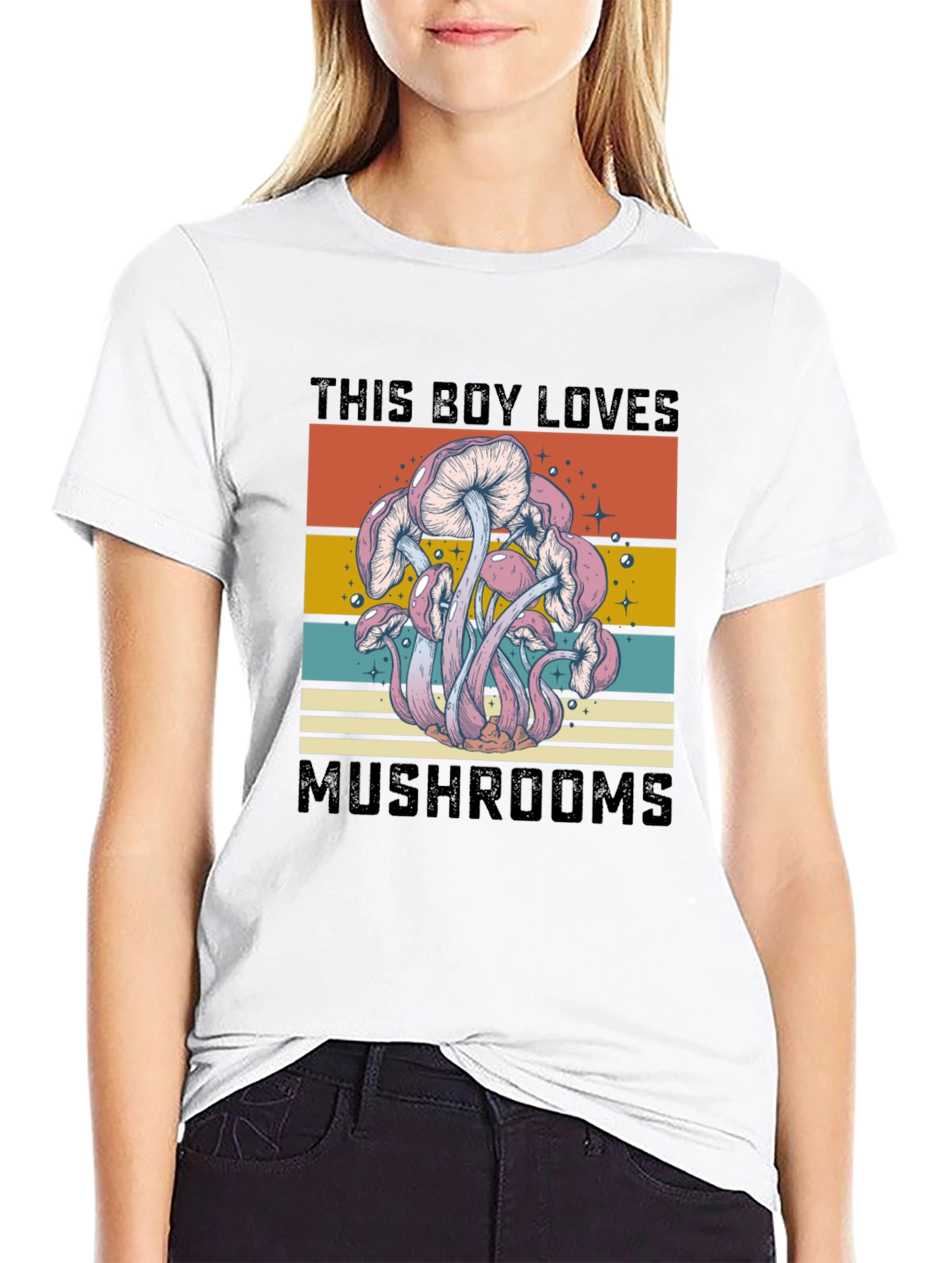 Mushroom Lover Retro Graphic Tee