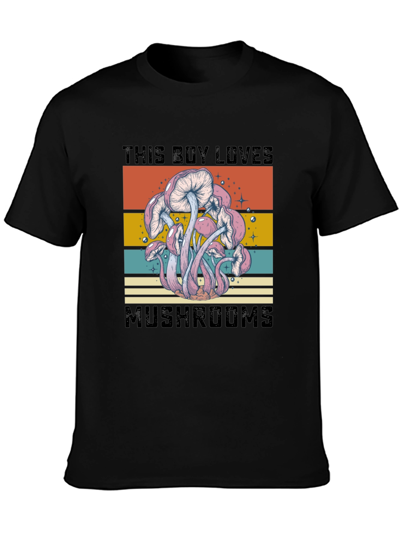 Mushroom Lover Retro Graphic Tee