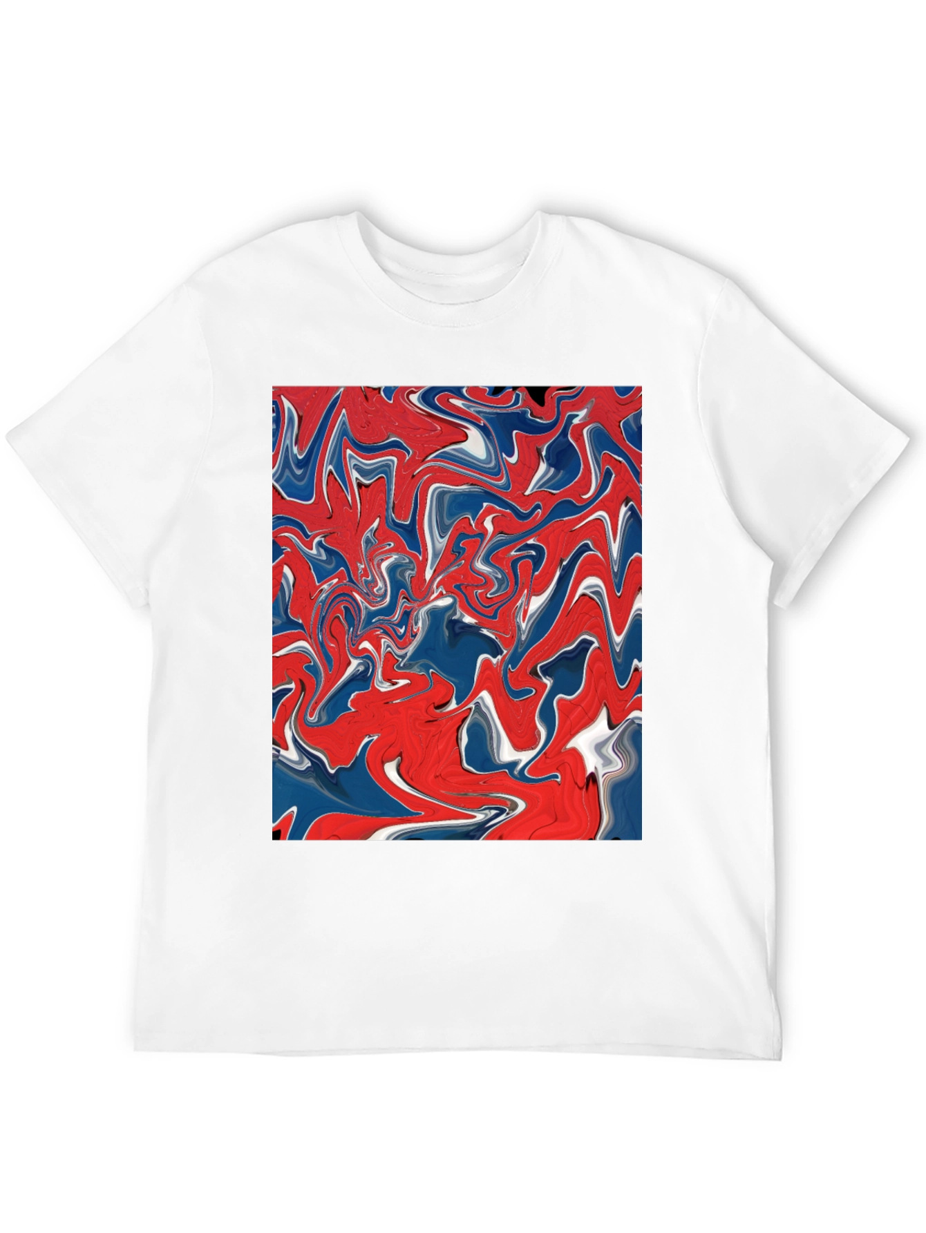 Abstract Swirl Art Tee - Modern Graphic Print