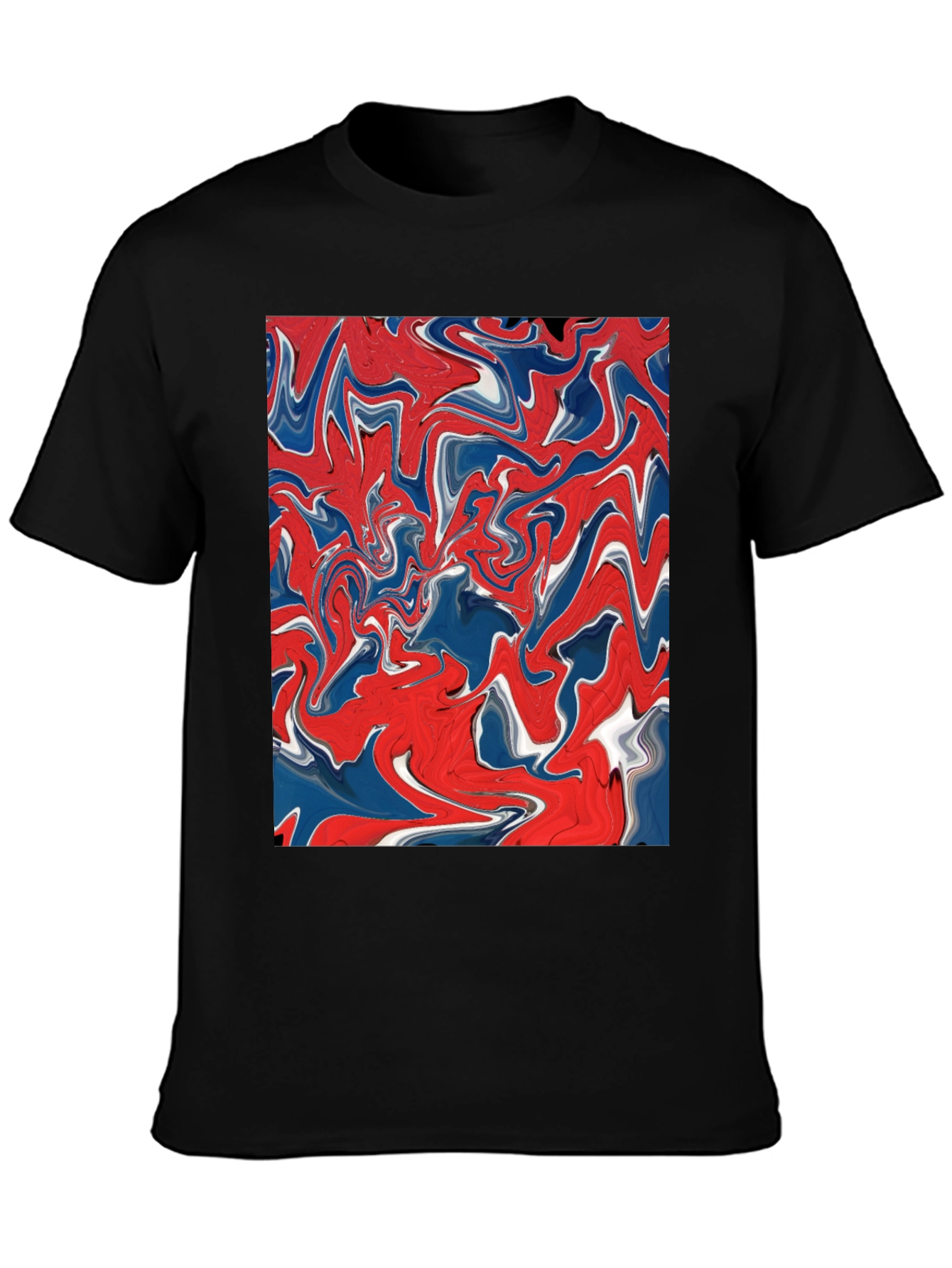 Abstract Swirl Art Tee - Modern Graphic Print