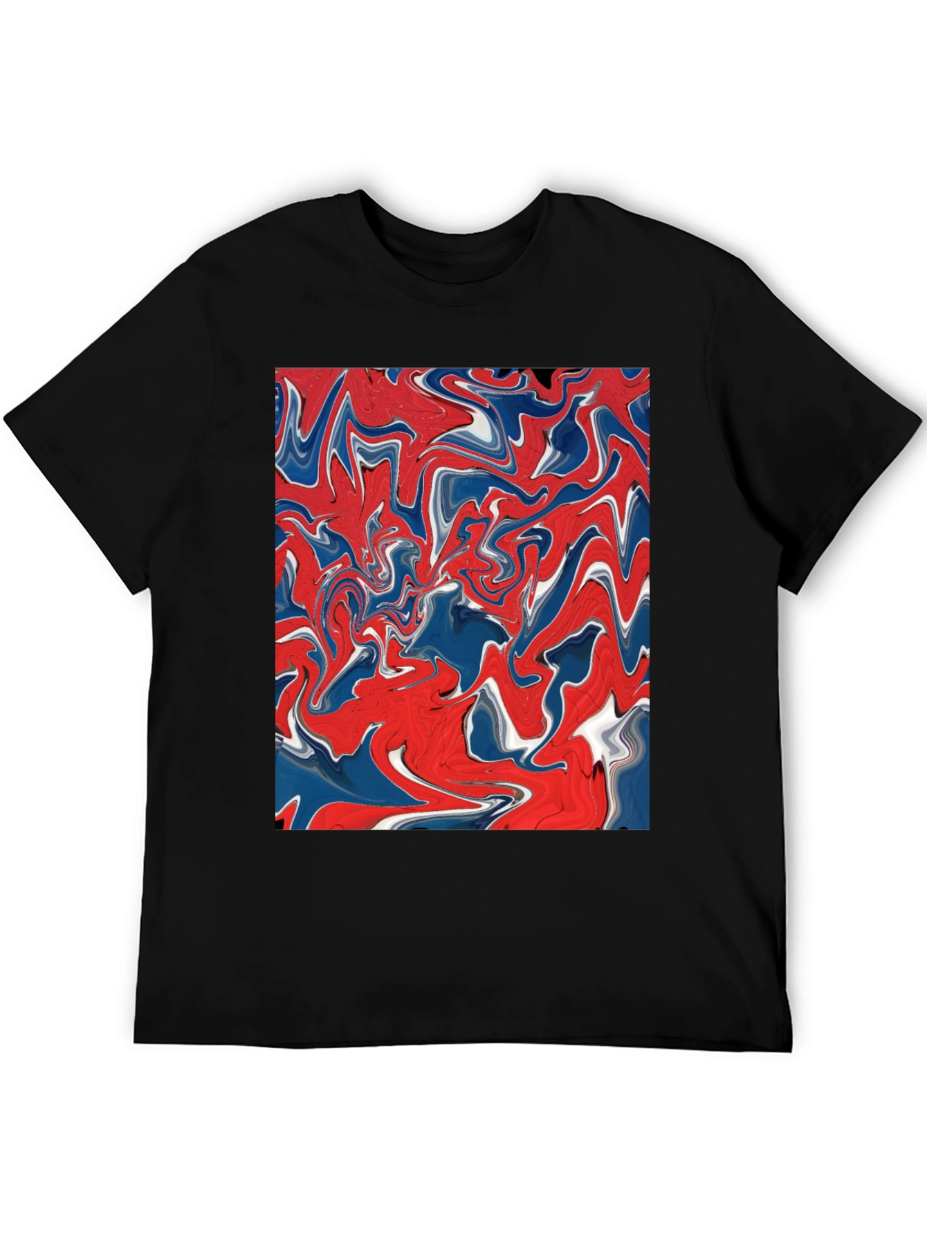 Abstract Swirl Art Tee - Modern Graphic Print