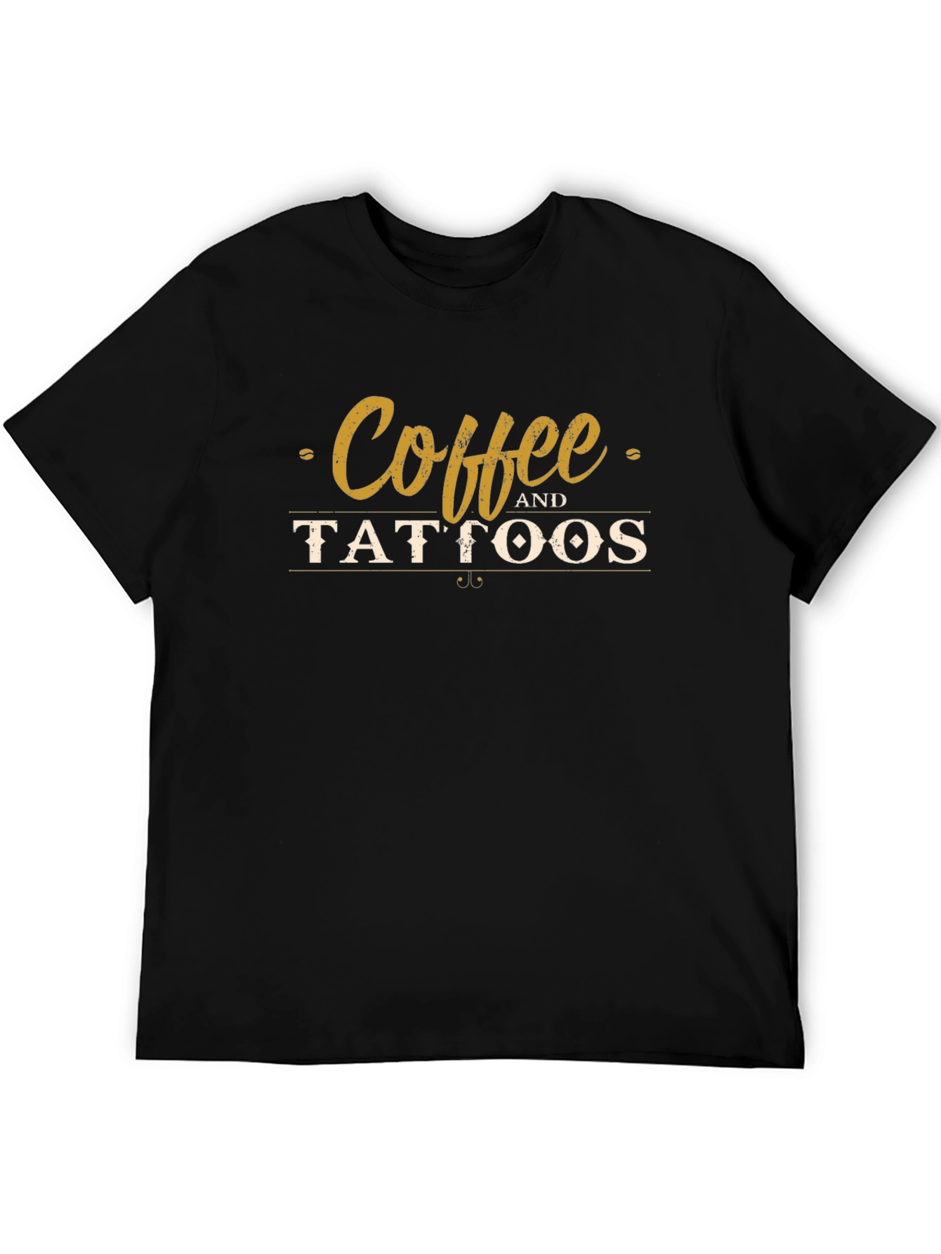 Coffee and Tattoos Graphic Tee - Black
