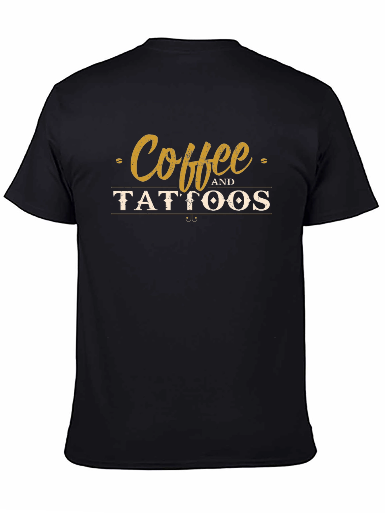 Coffee and Tattoos Graphic Tee - Black