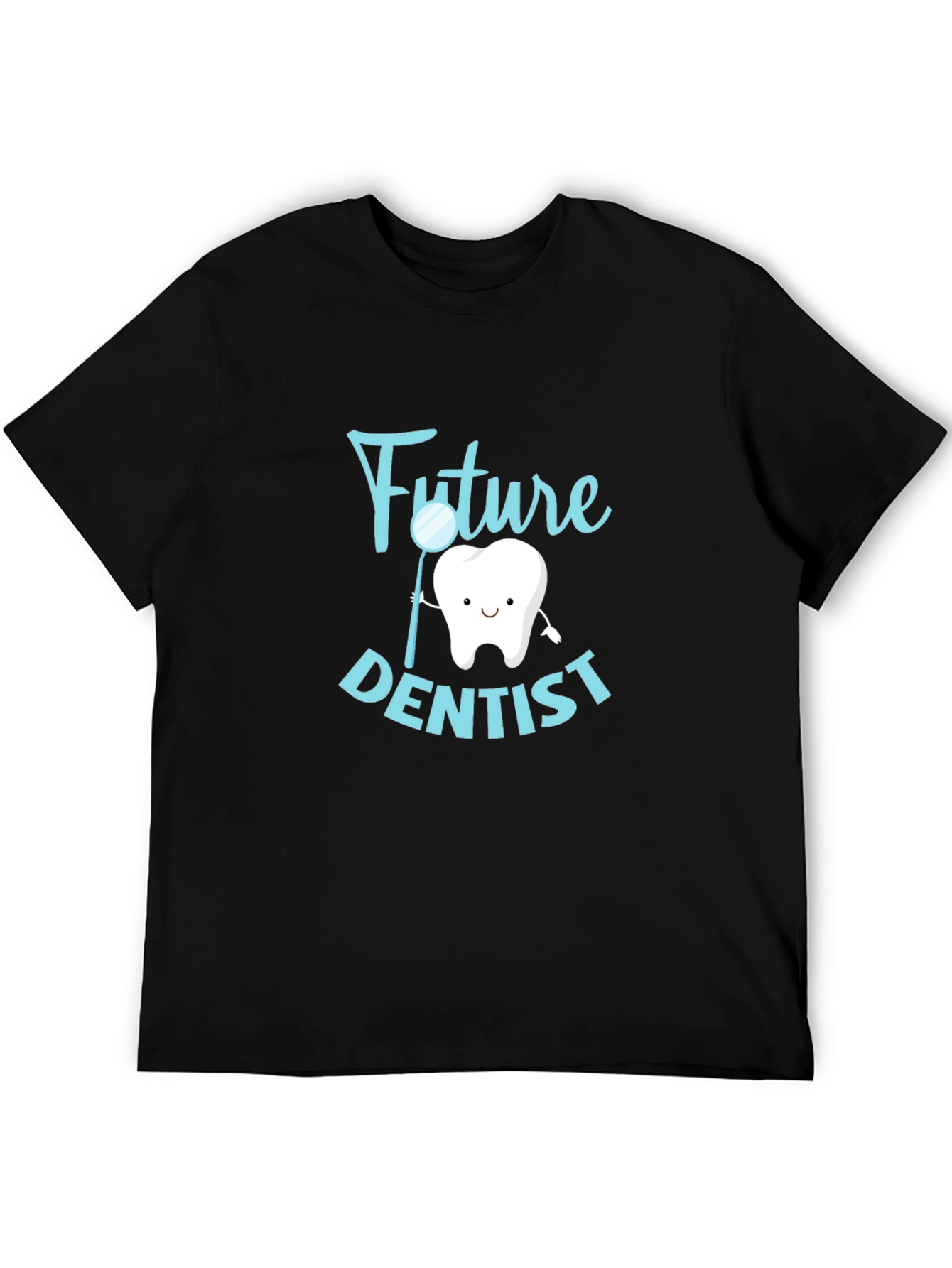 Future Dentist Graphic Tee - Black Cotton T-Shirt