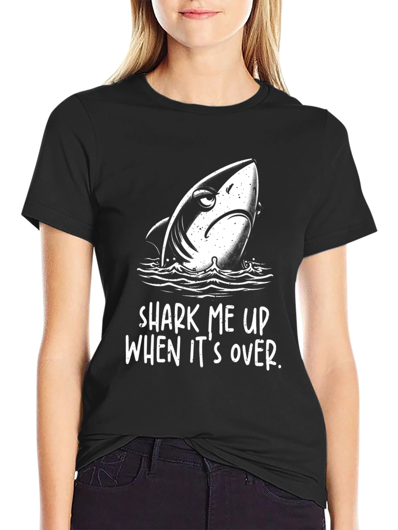 Shark Me Up T-Shirt - Funny Graphic Tee