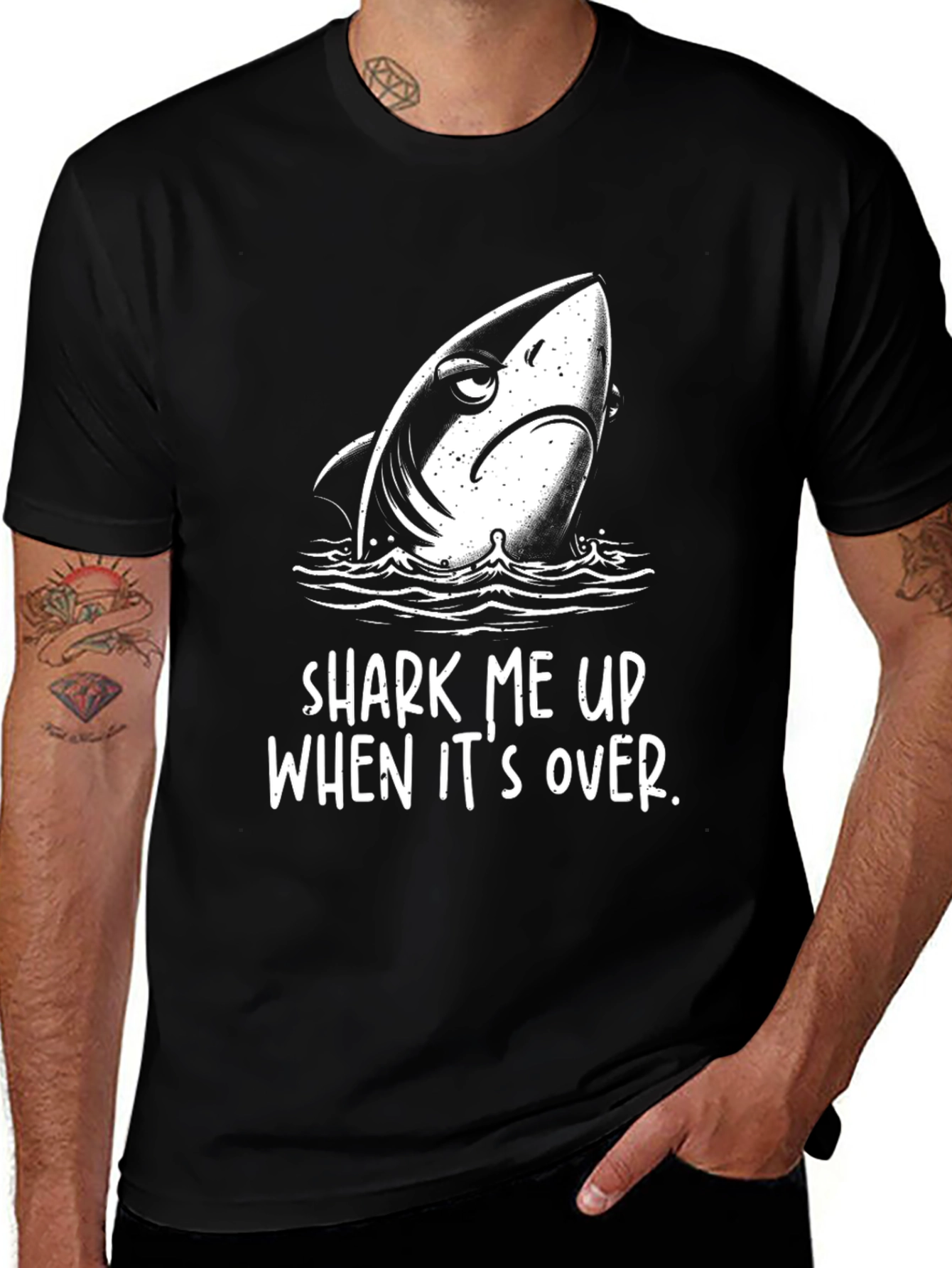 Shark Me Up T-Shirt - Funny Graphic Tee