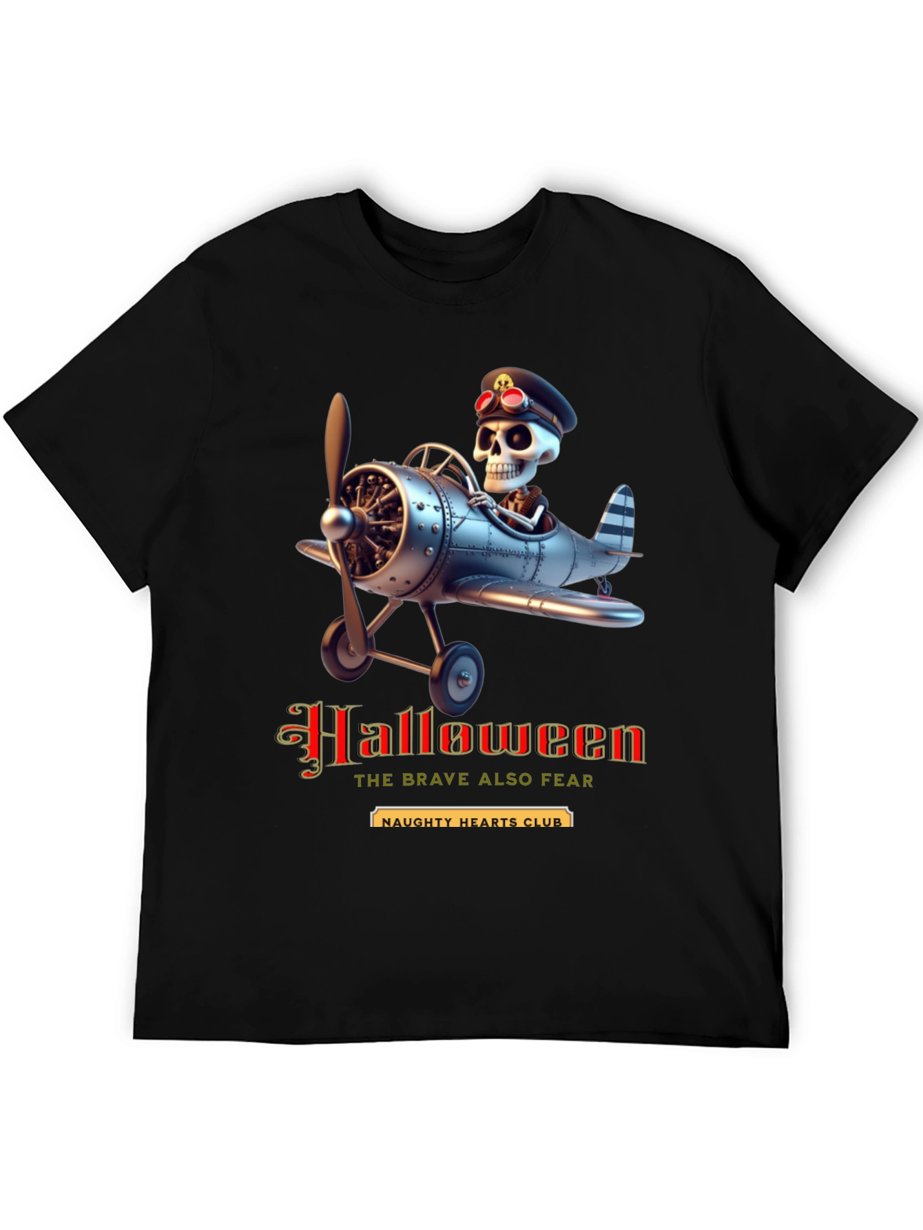 Halloween Skeleton Pilot T-Shirt