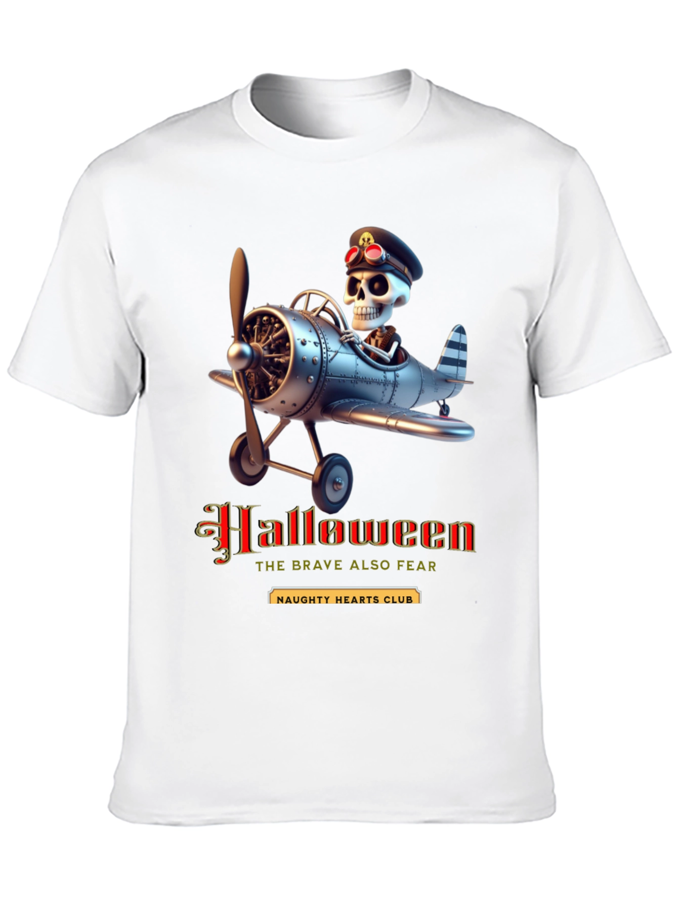 Halloween Skeleton Pilot T-Shirt