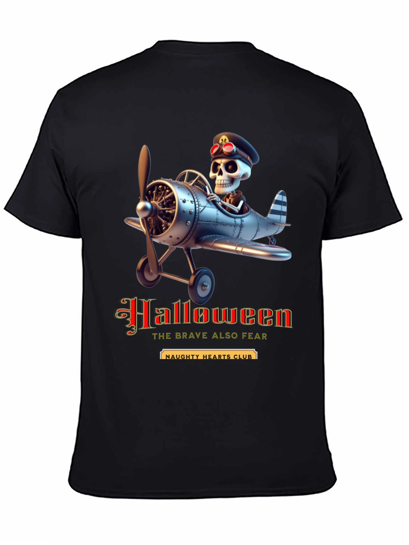 Halloween Skeleton Pilot T-Shirt