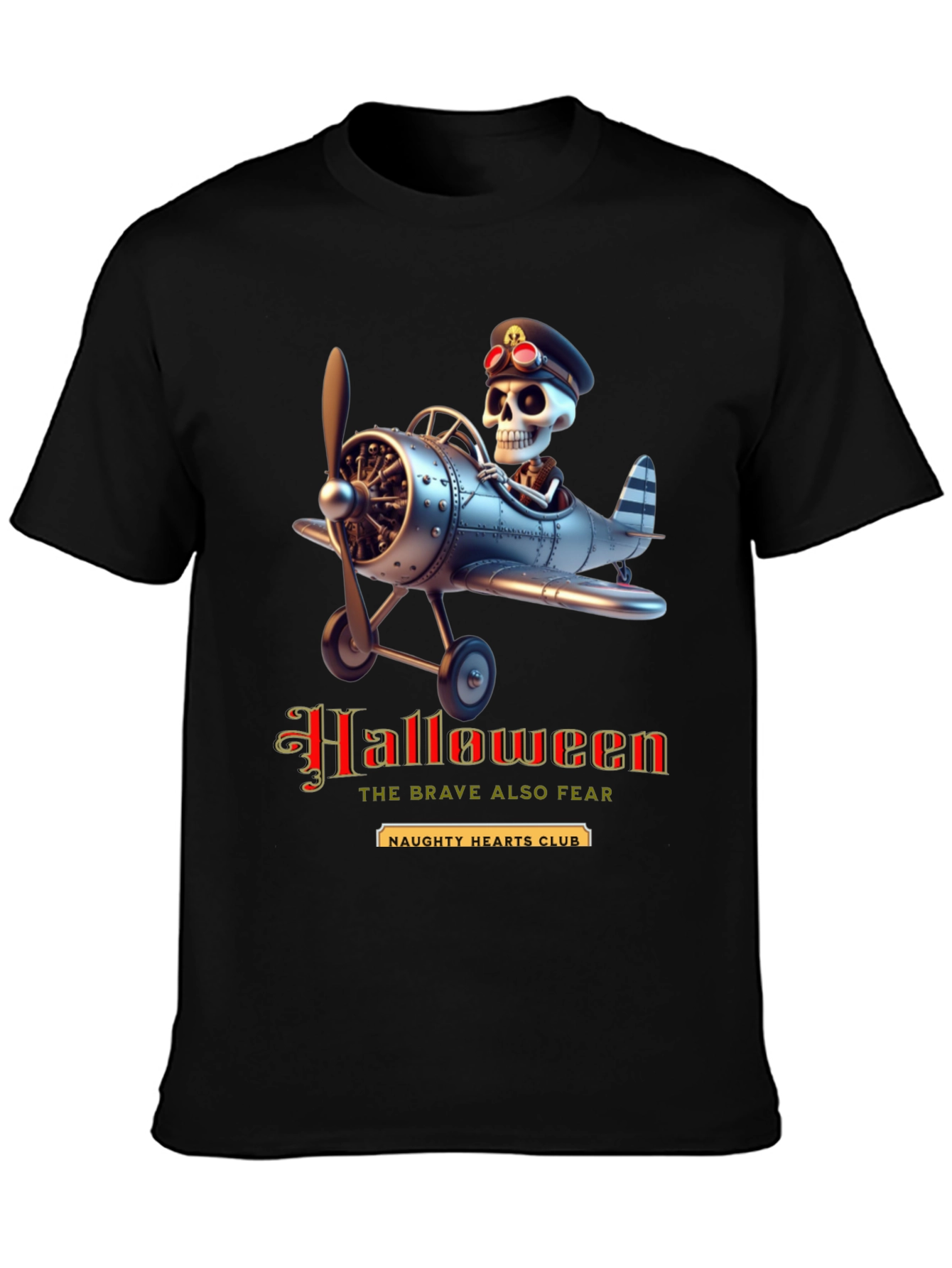 Halloween Skeleton Pilot T-Shirt