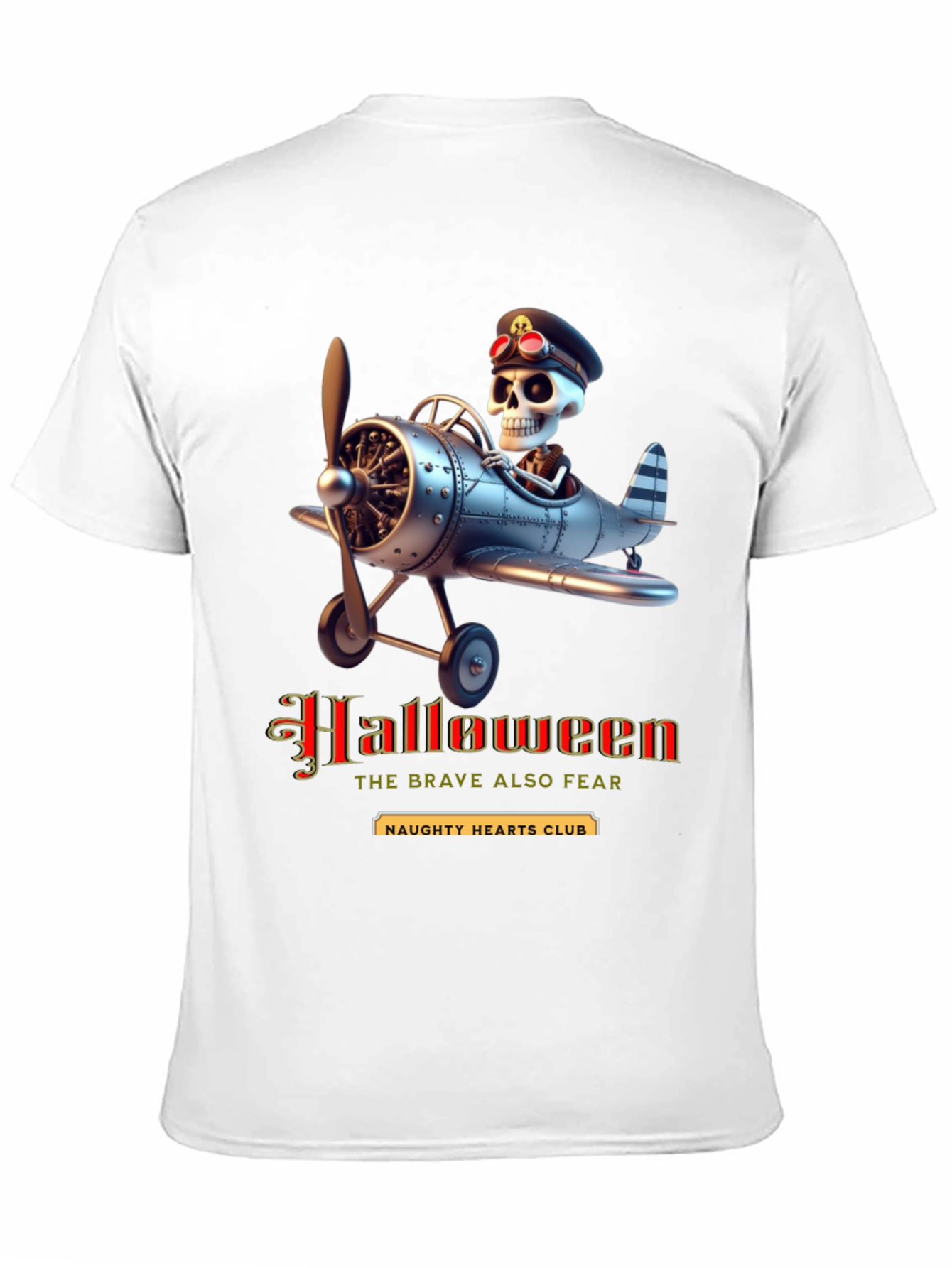 Halloween Skeleton Pilot T-Shirt