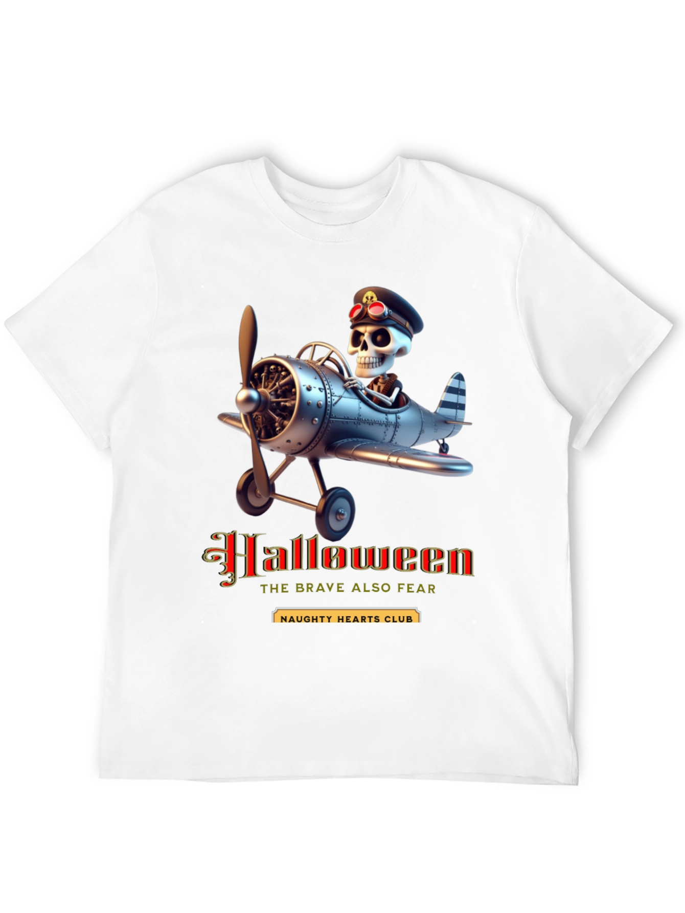 Halloween Skeleton Pilot T-Shirt