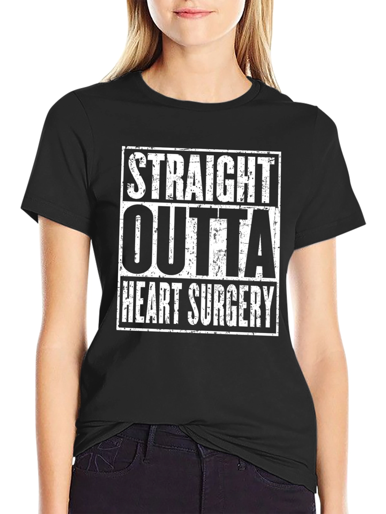 Straight Outta Heart Surgery Funny T-Shirt
