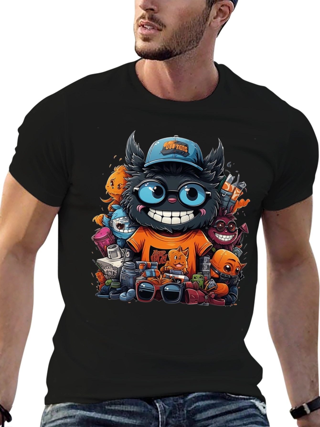 Cartoon Character Graphic T-Shirt