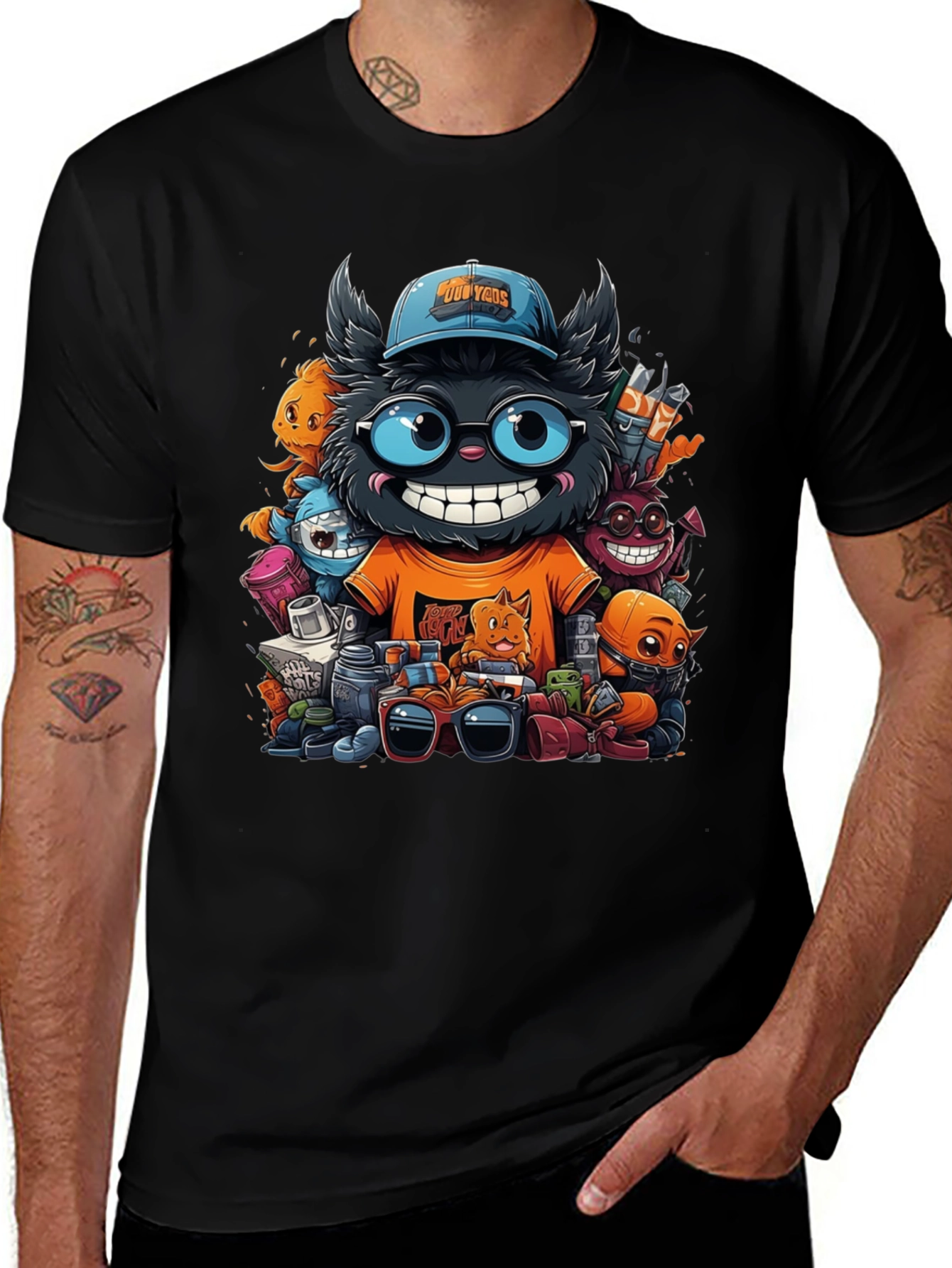Cartoon Character Graphic T-Shirt