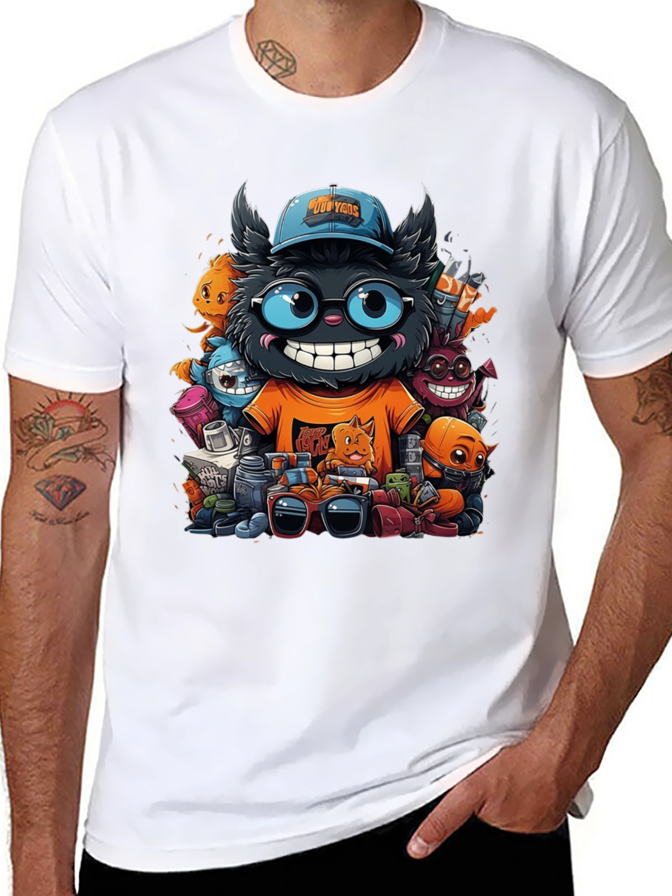 Cartoon Character Graphic T-Shirt