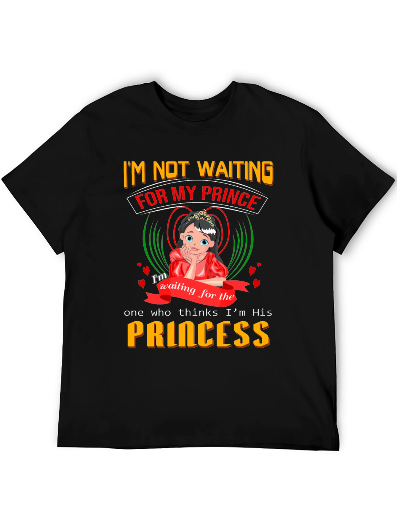 Princess Graphic T-Shirt - Waiting for My Prince