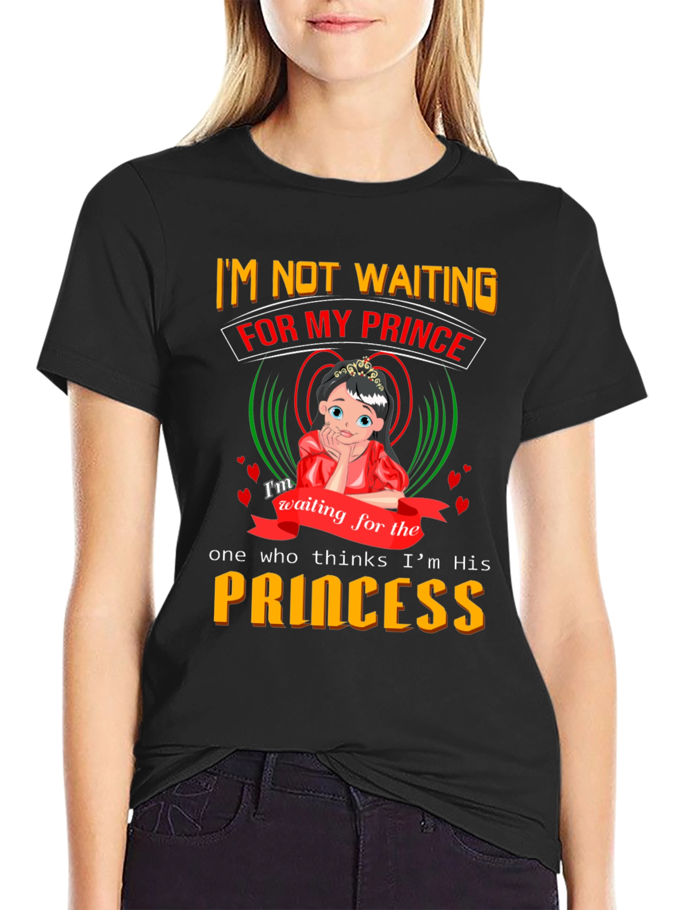 Princess Graphic T-Shirt - Waiting for My Prince