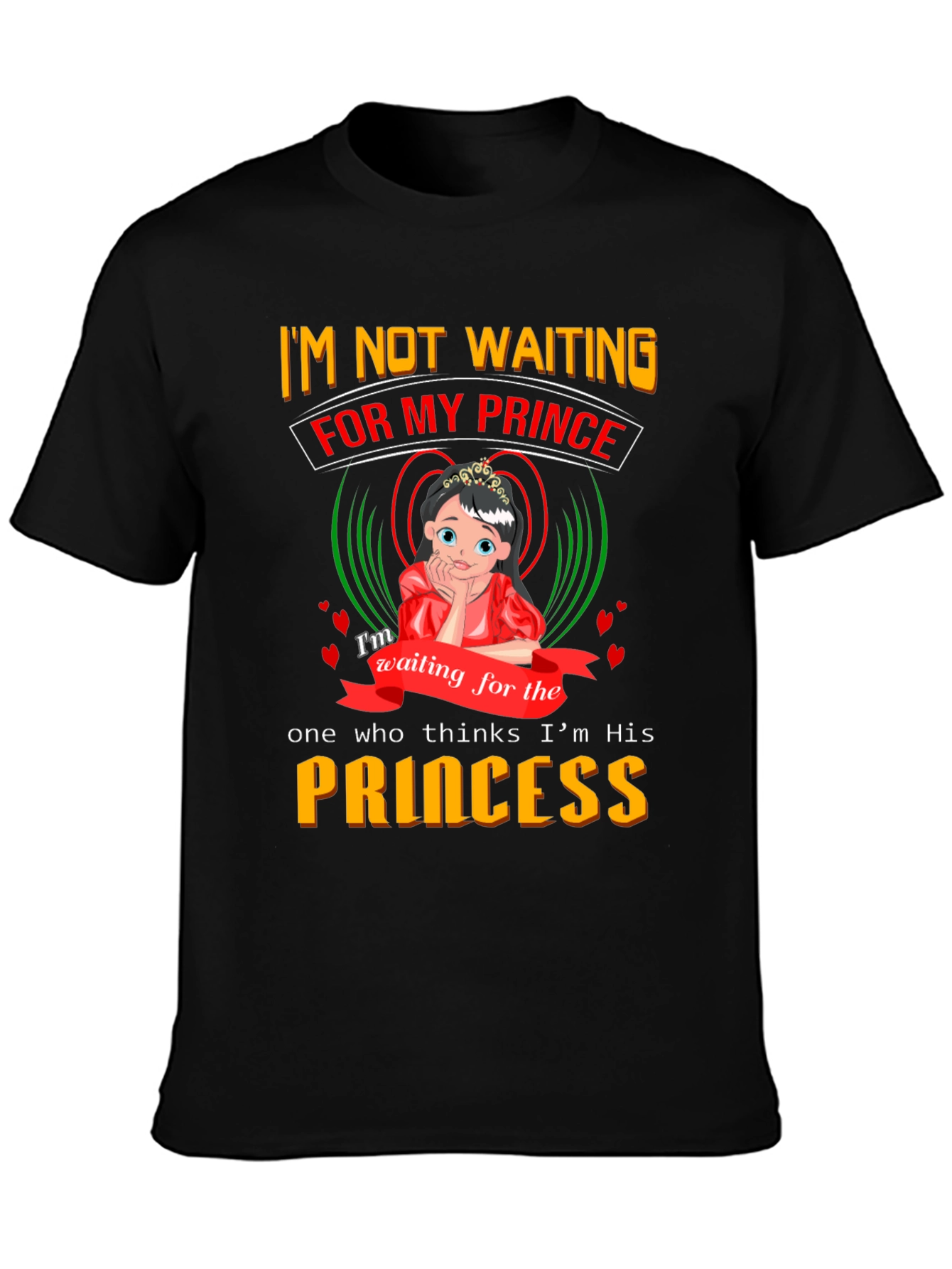 Princess Graphic T-Shirt - Waiting for My Prince