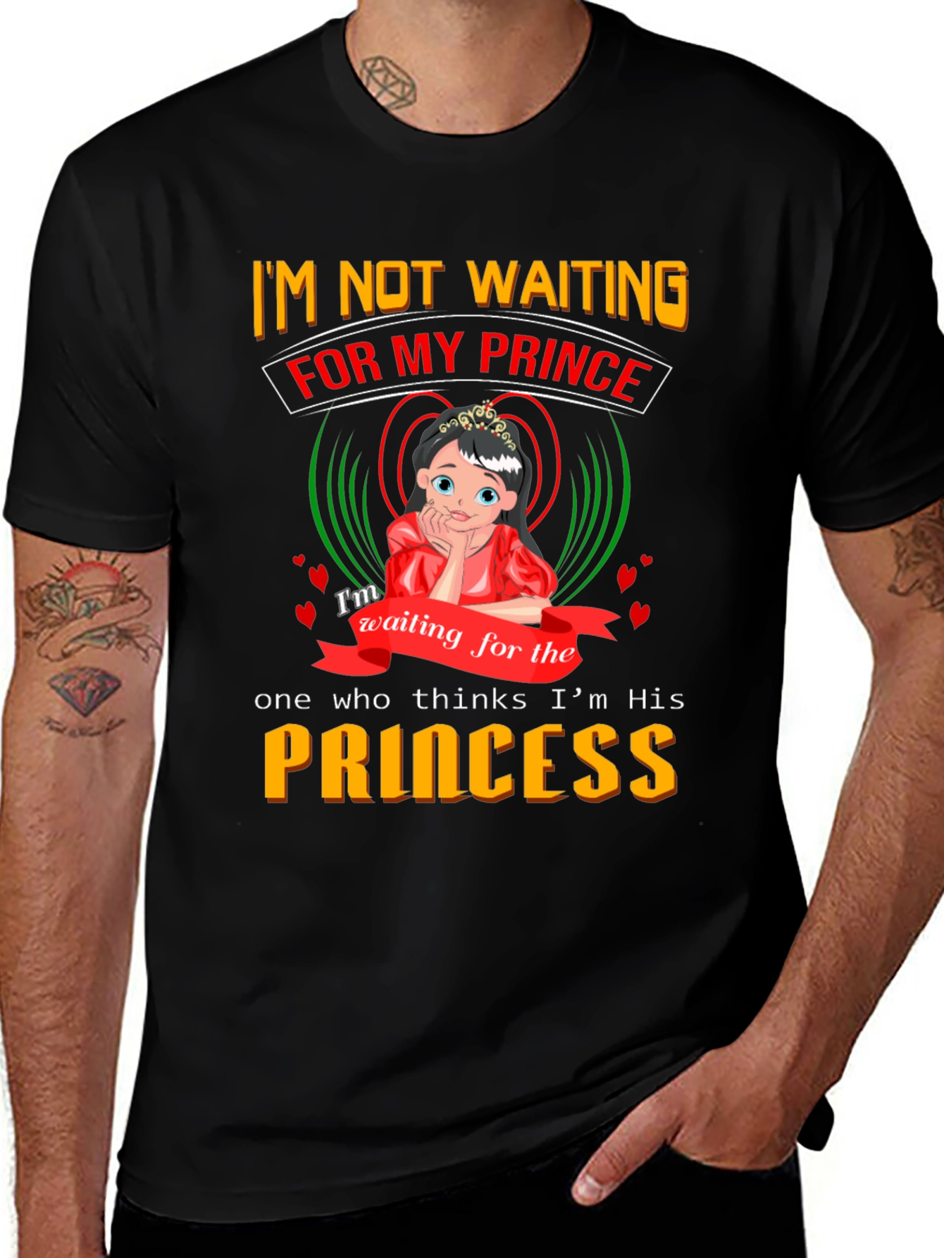 Princess Graphic T-Shirt - Waiting for My Prince