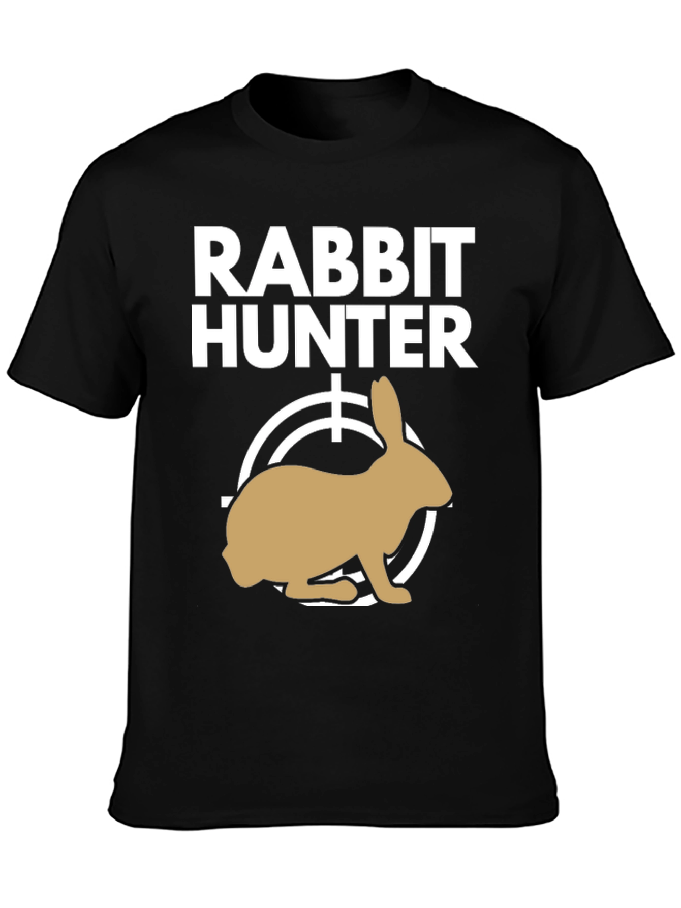 Rabbit Hunter Graphic Tee - Novelty T-Shirt