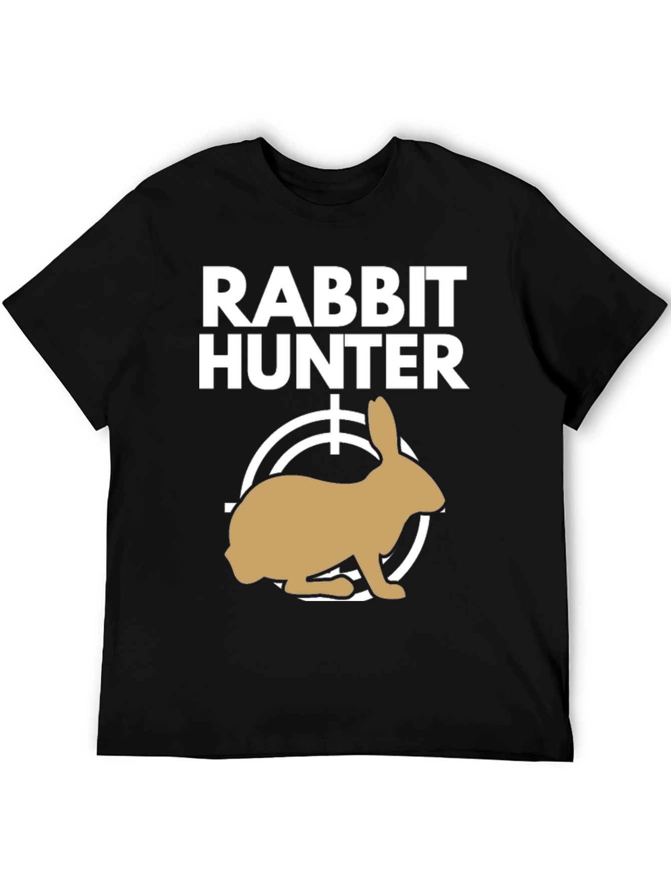Rabbit Hunter Graphic Tee - Novelty T-Shirt