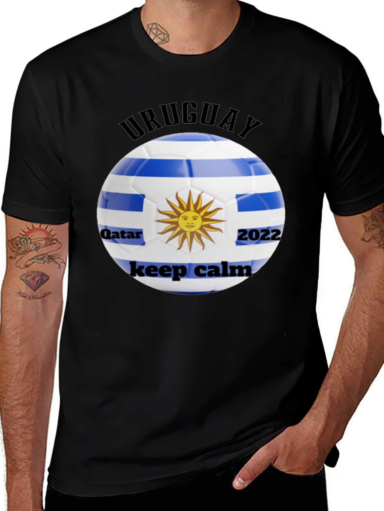 Uruguay Football Fan T-Shirt - Qatar 2022