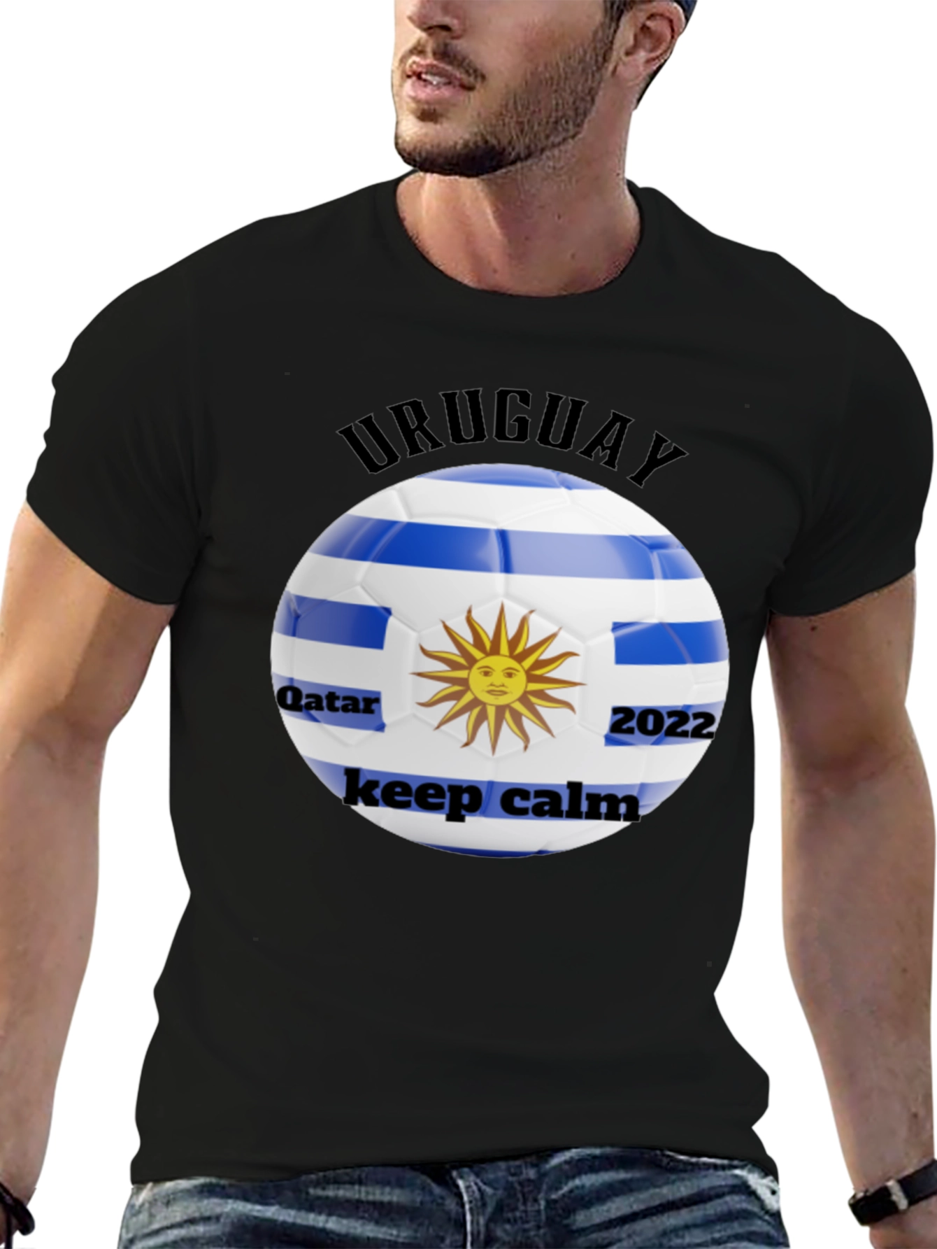Uruguay Football Fan T-Shirt - Qatar 2022