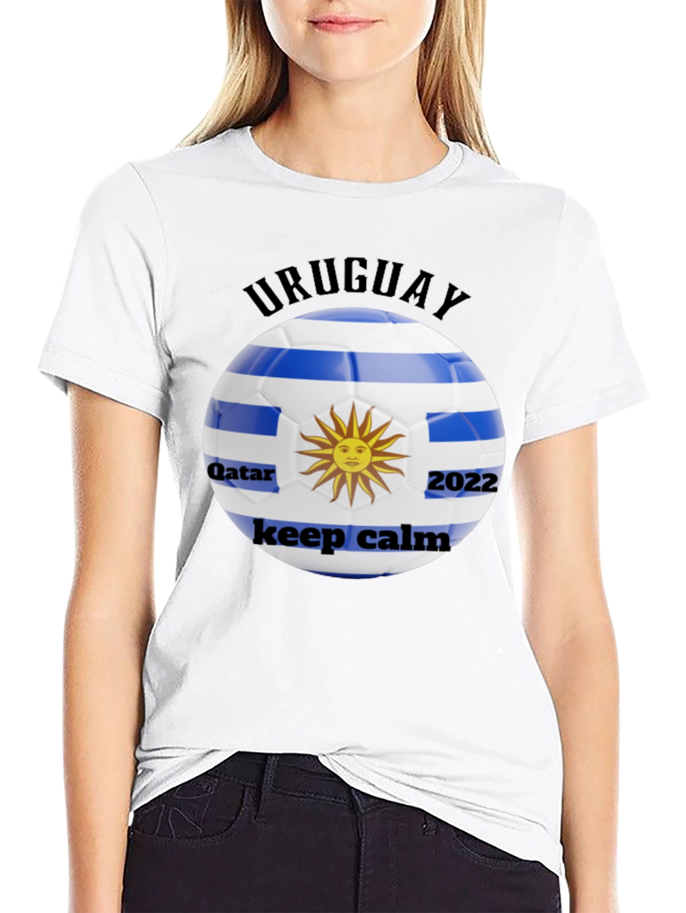 Uruguay Football Fan T-Shirt - Qatar 2022